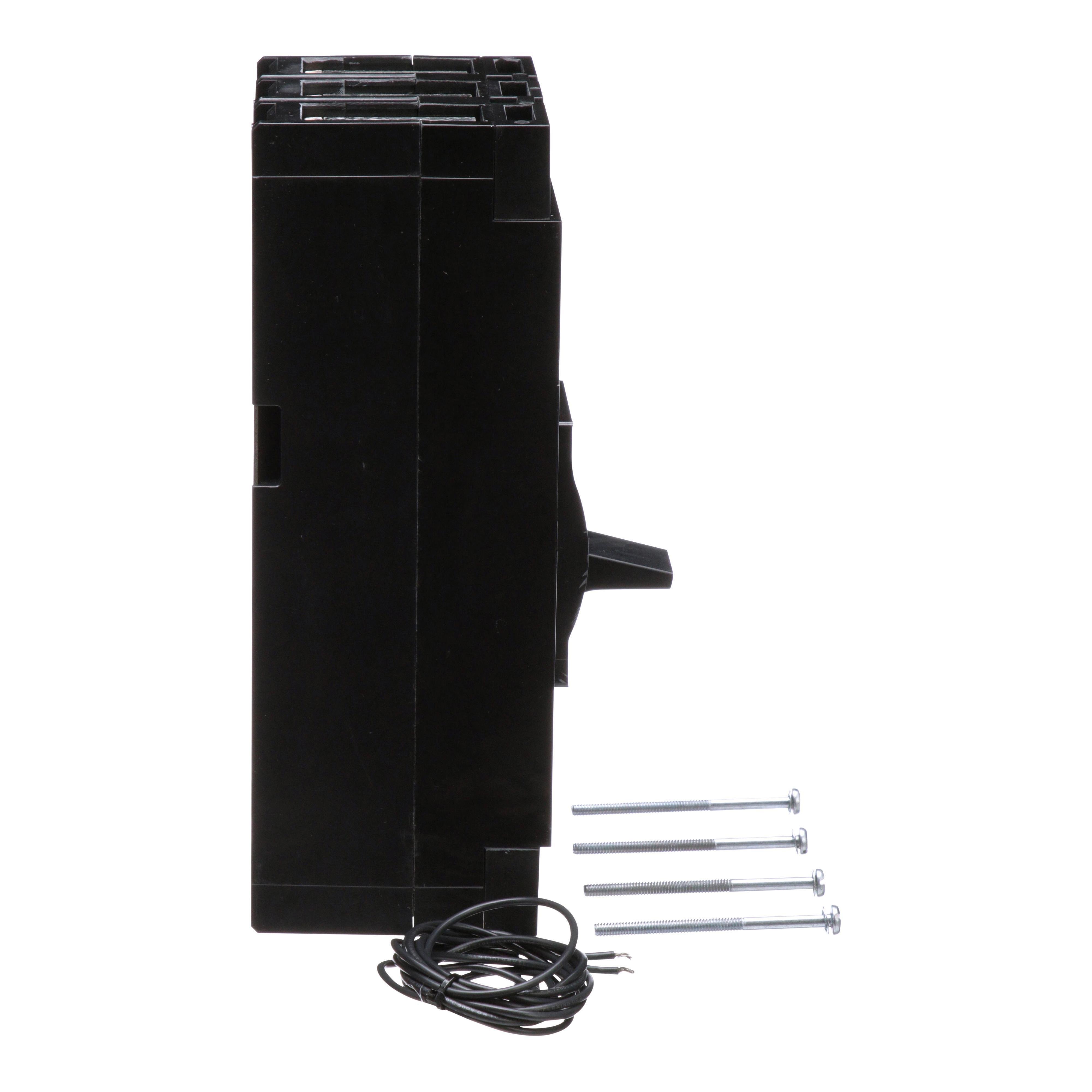 Picture of LAL364001021 - Circuit breaker, LA, 400A, 3 pole, 600VAC, 22kA, 250VDC, 10kA, lugs, thermal magnetic, shunt trip