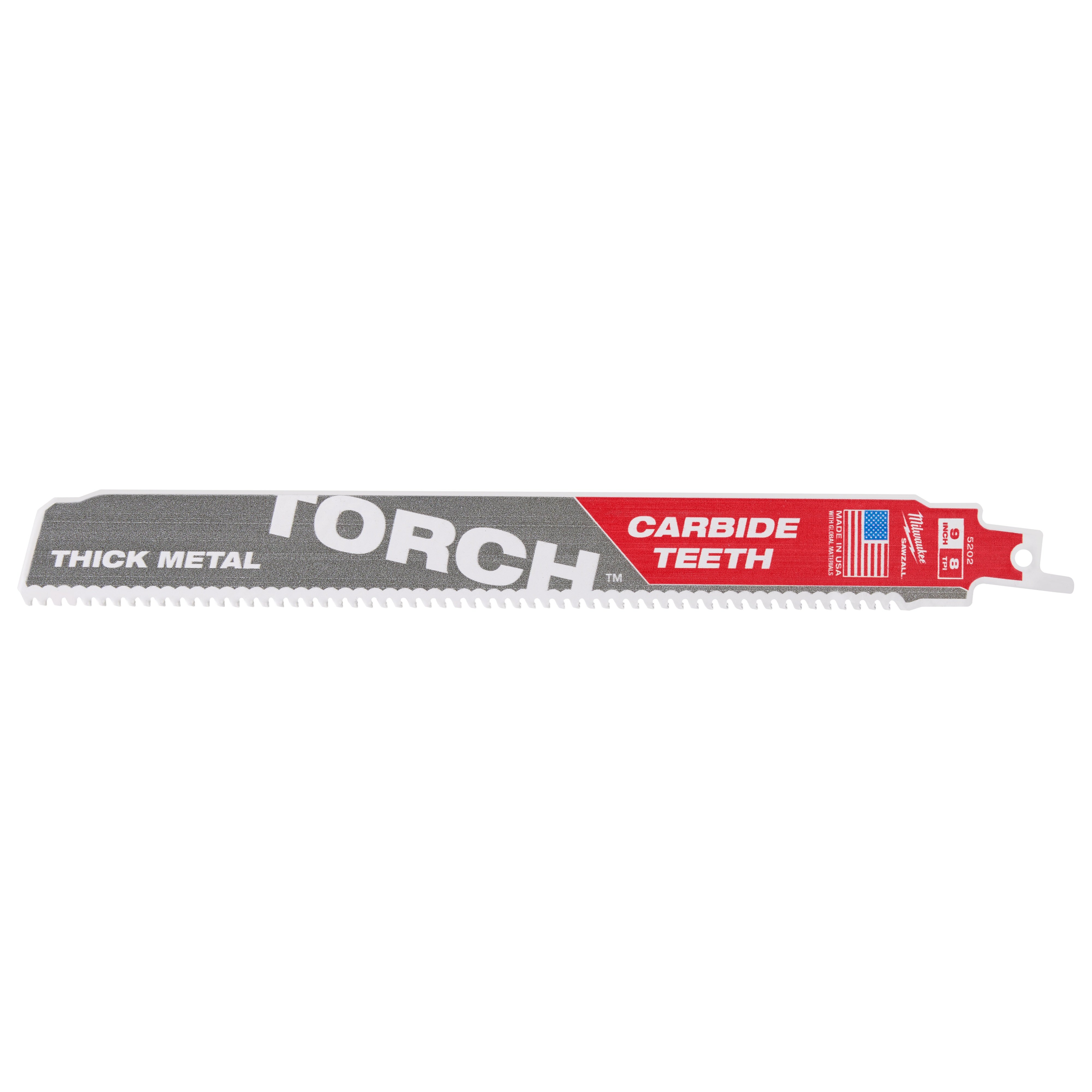 48-00-5202 - 9" 8 TPI TORCH™ with Carbide Teeth SAWZALL® Blade (1 PK)