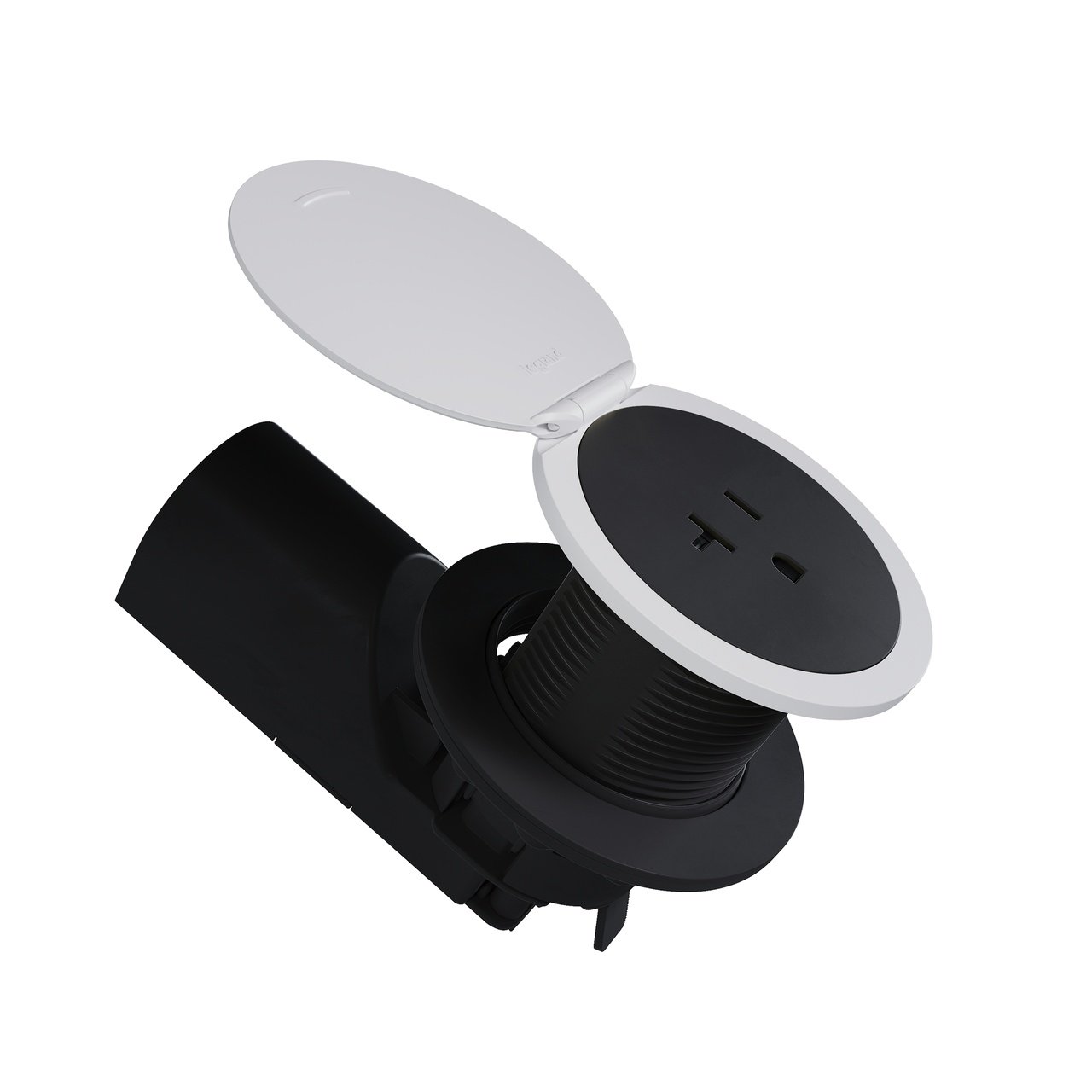 Picture of PAS CP498LMW, Matte White Kitchen Countertop Outlet Lid