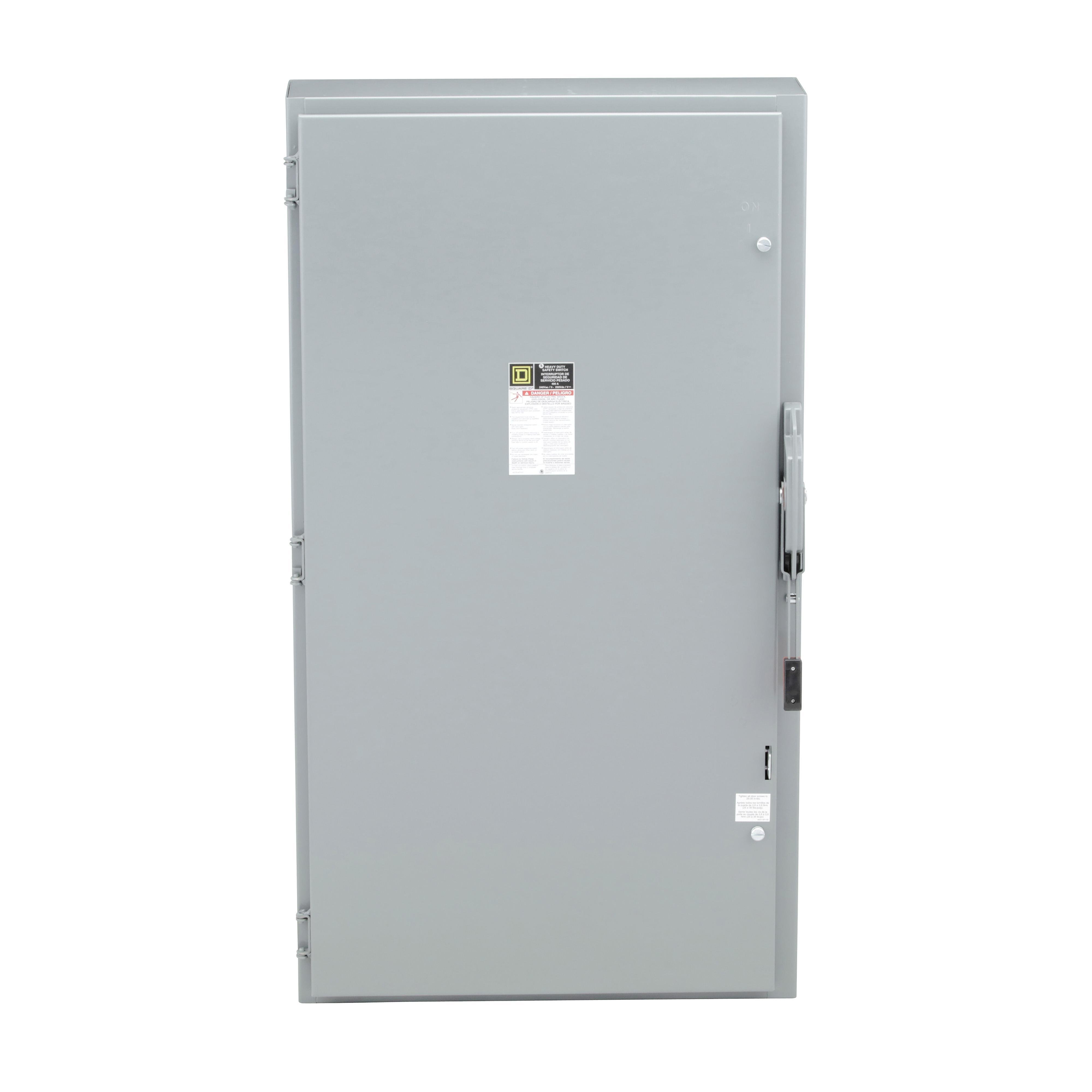 Picture of H325N - Safety switch, heavy duty, fusible, 400A, 4 wire, 3 pole, 1 neutral, 125hp, 240VAC/250VDC, NEMA 1