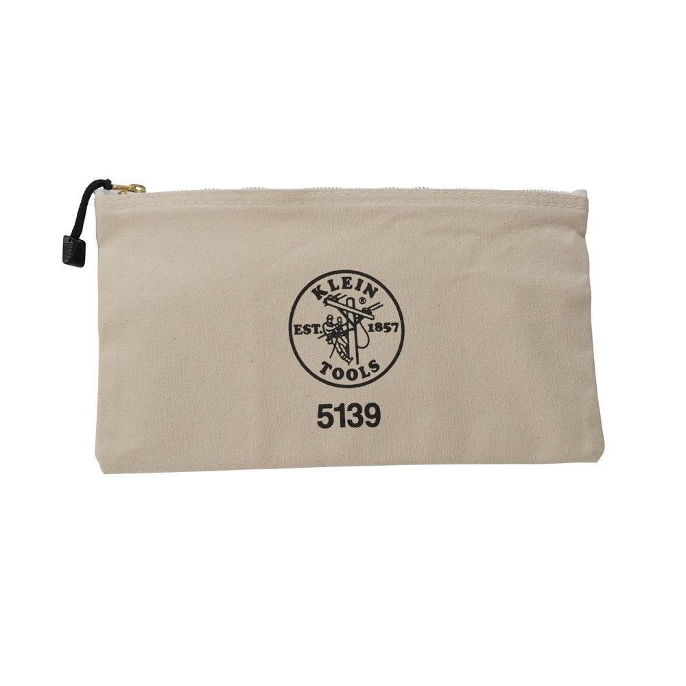 5139 - Zipper Bag, Canvas Tool Pouch to 12.5 x 7 x 0.7 -Inch