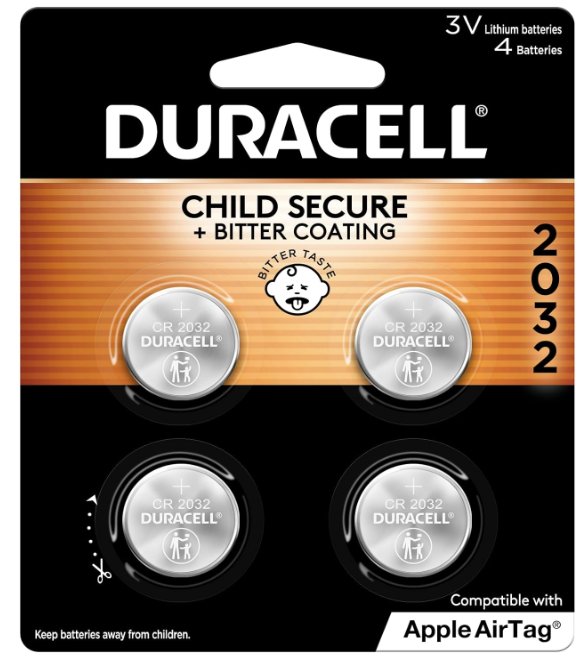 Picture of DURDL2032B4PK - Duracell 2032 3V Lithium Battery 4 per pack