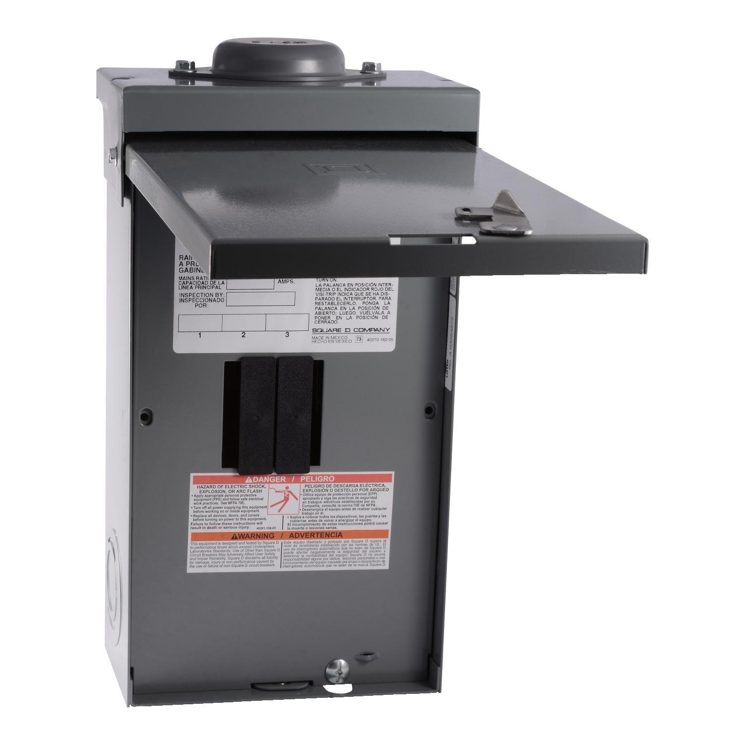 QO403L60NRB - Load center, QO, 3 phase, 3 spaces, 3 circuits, 60A main lugs, NEMA3R, neutral gnd bar