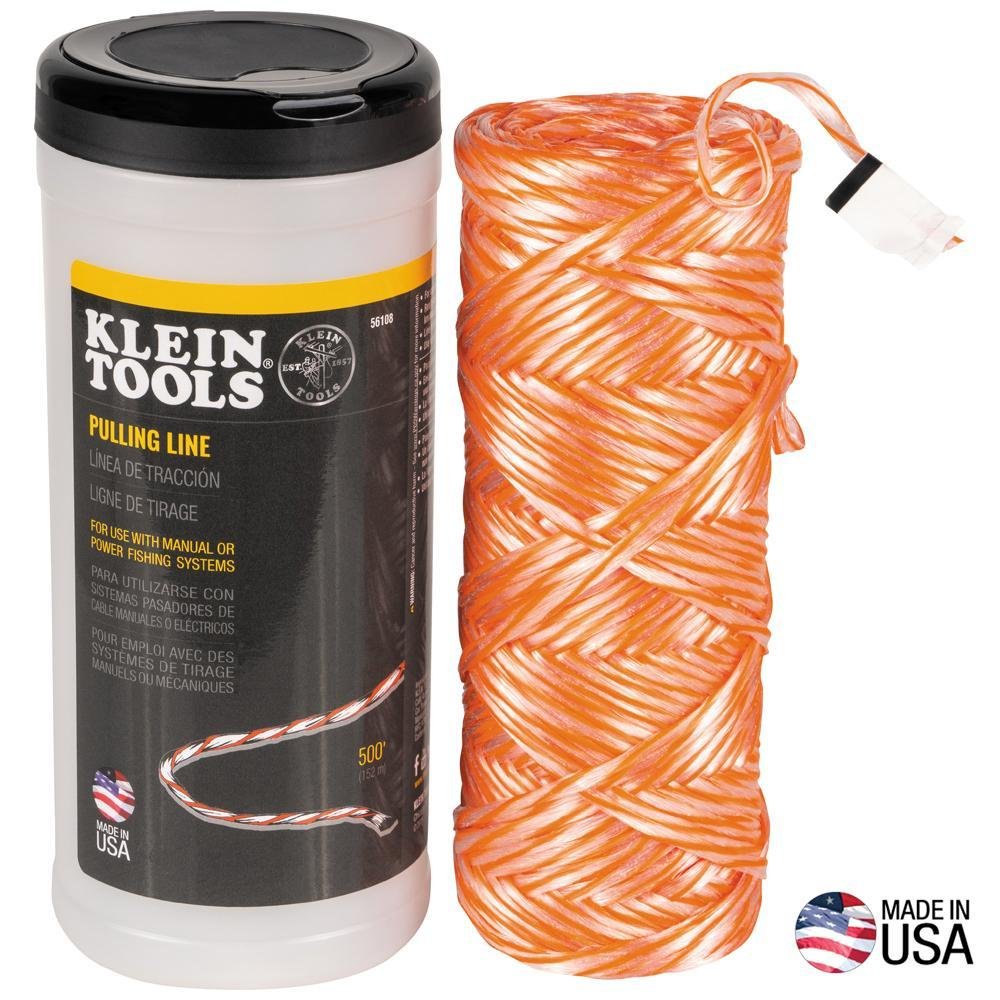 56108 - Poly Pull Line with Orange Tracer 500-Feet