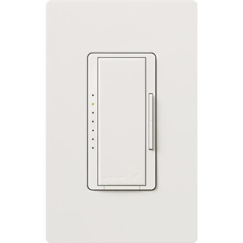 RRD-PRO-SW - Lutron® RRD-PRO-SW RadioRA LED Dimmer Switch, 120 V AC, 1 Poles, Tap On/Off Operation, Snow