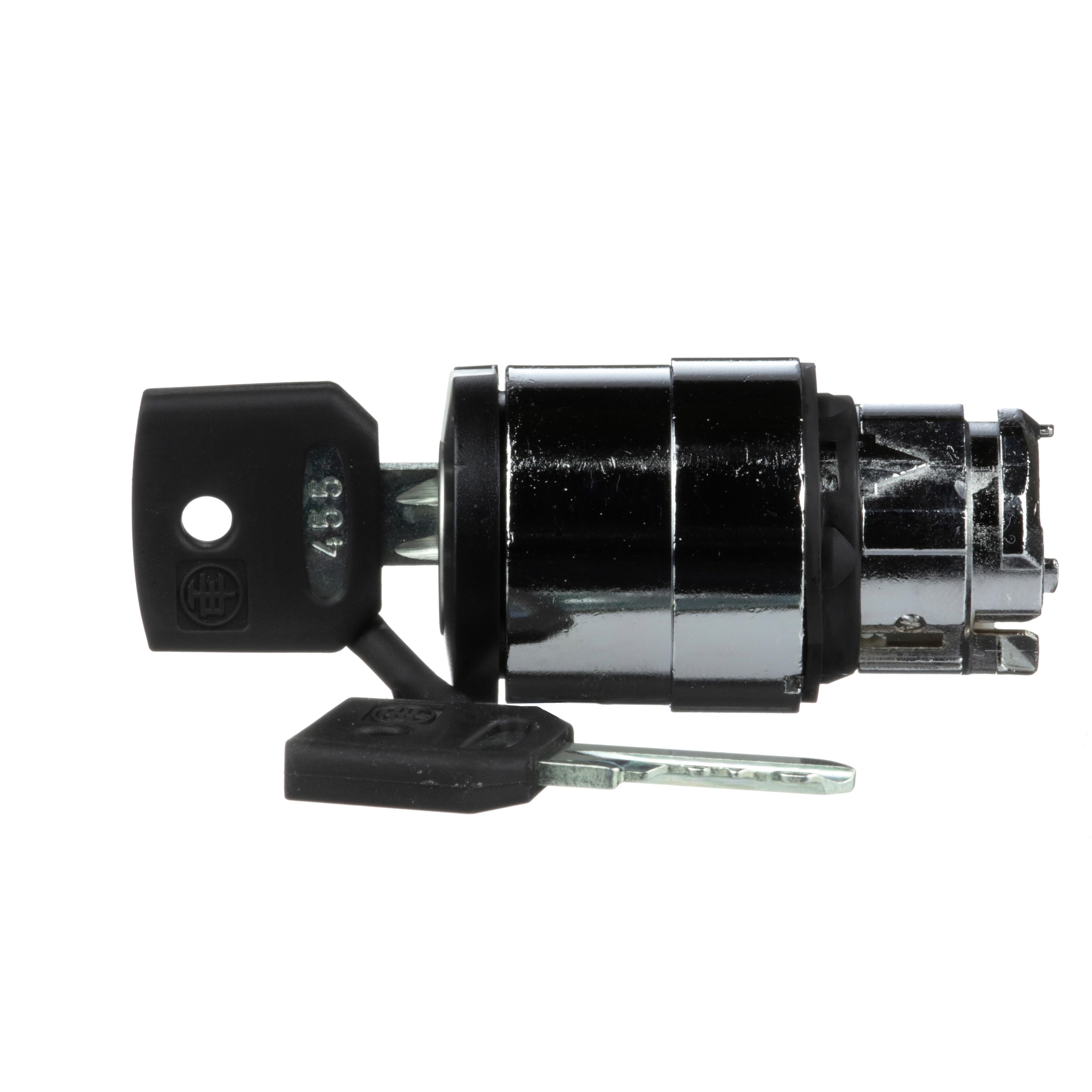 Picture of ZB4BG2 - Harmony, 22mm Push Button, keyed selector switch operating head, 2 position, maintained, unmarked