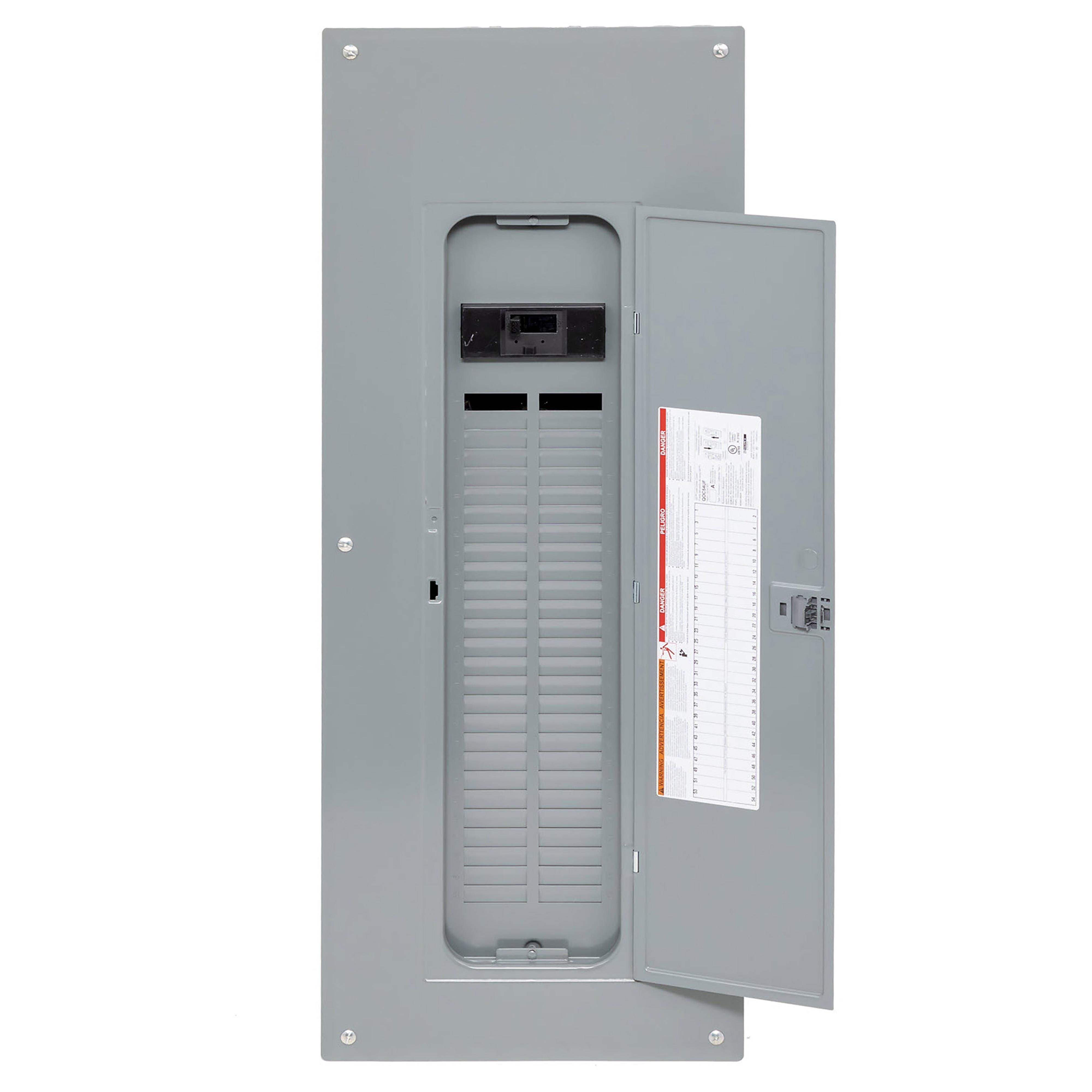 QO154M200PC - Load center, QO, 1 phase, 54 spaces, 64 circuits, 200A convertible main breaker, PoN, NEMA1, combo cover