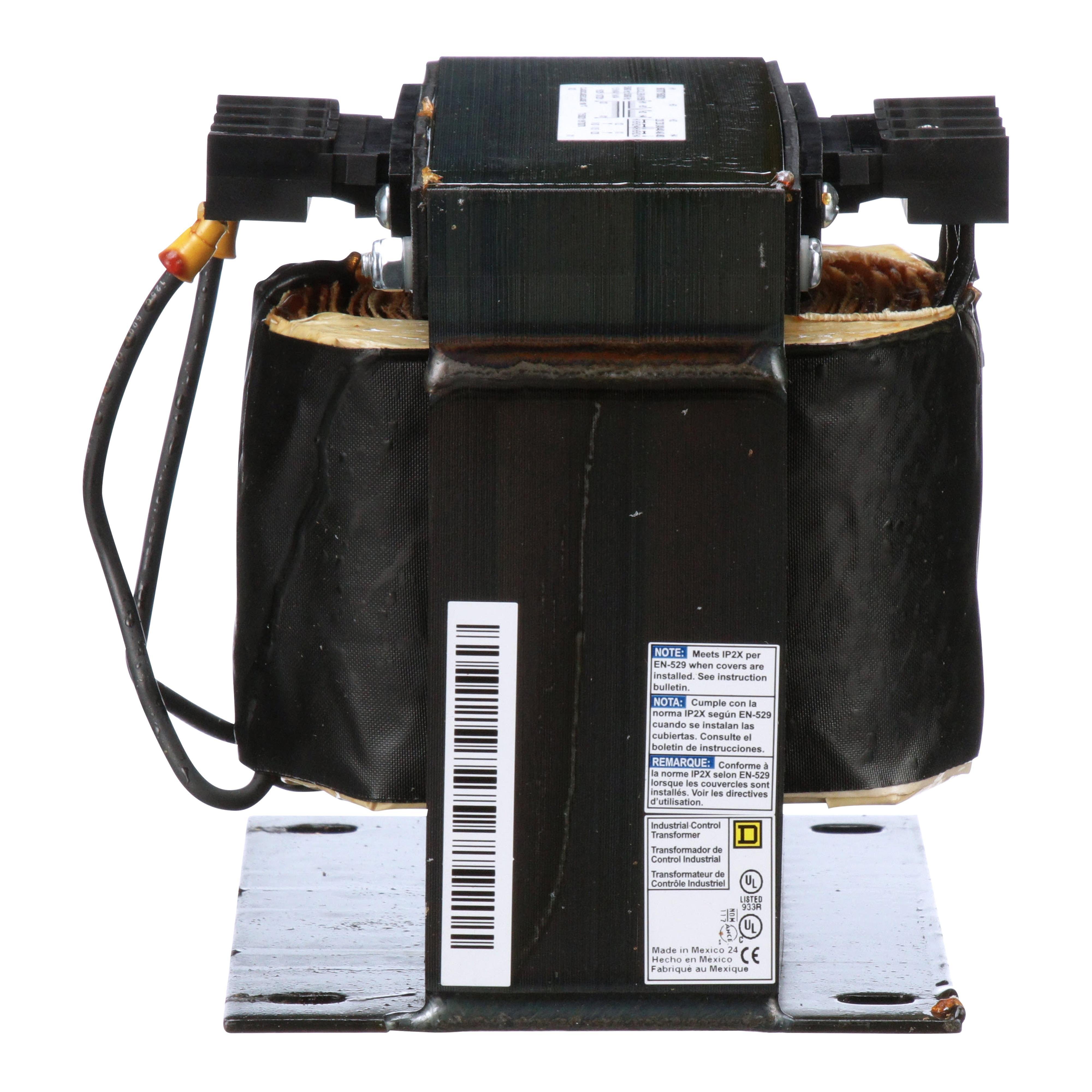 Picture of 9070T1500D1 - Transformer, Type T, industrial control, 1500VA, 1 phase, 240x480V primary, 120V secondary, 115C rise