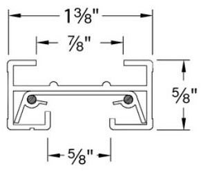 JT8-BK - J Track 8FT Single Circuit 120V with 2 Endcaps in Black
