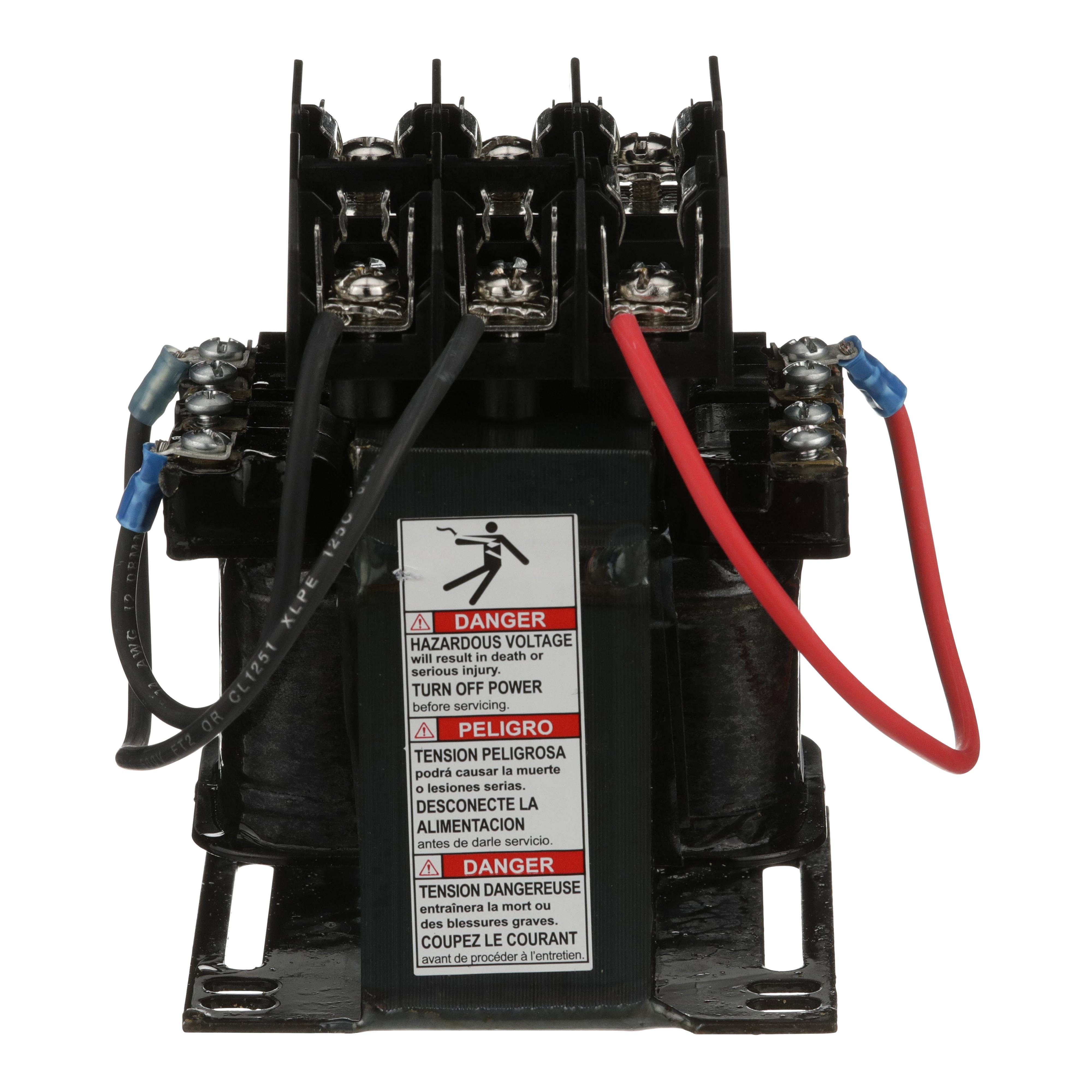 Picture of 9070TF150D3 - Industrial control transformer, Type TF, 1 phase, 150VA, 208V primary, 120V secondary, 50/60Hz