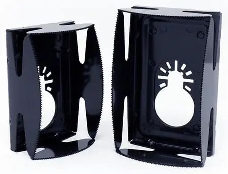 RACK 42710, Q-Bit Enclosure Hole Cutter, 2 1/8" x 3 5/16" Single Gang