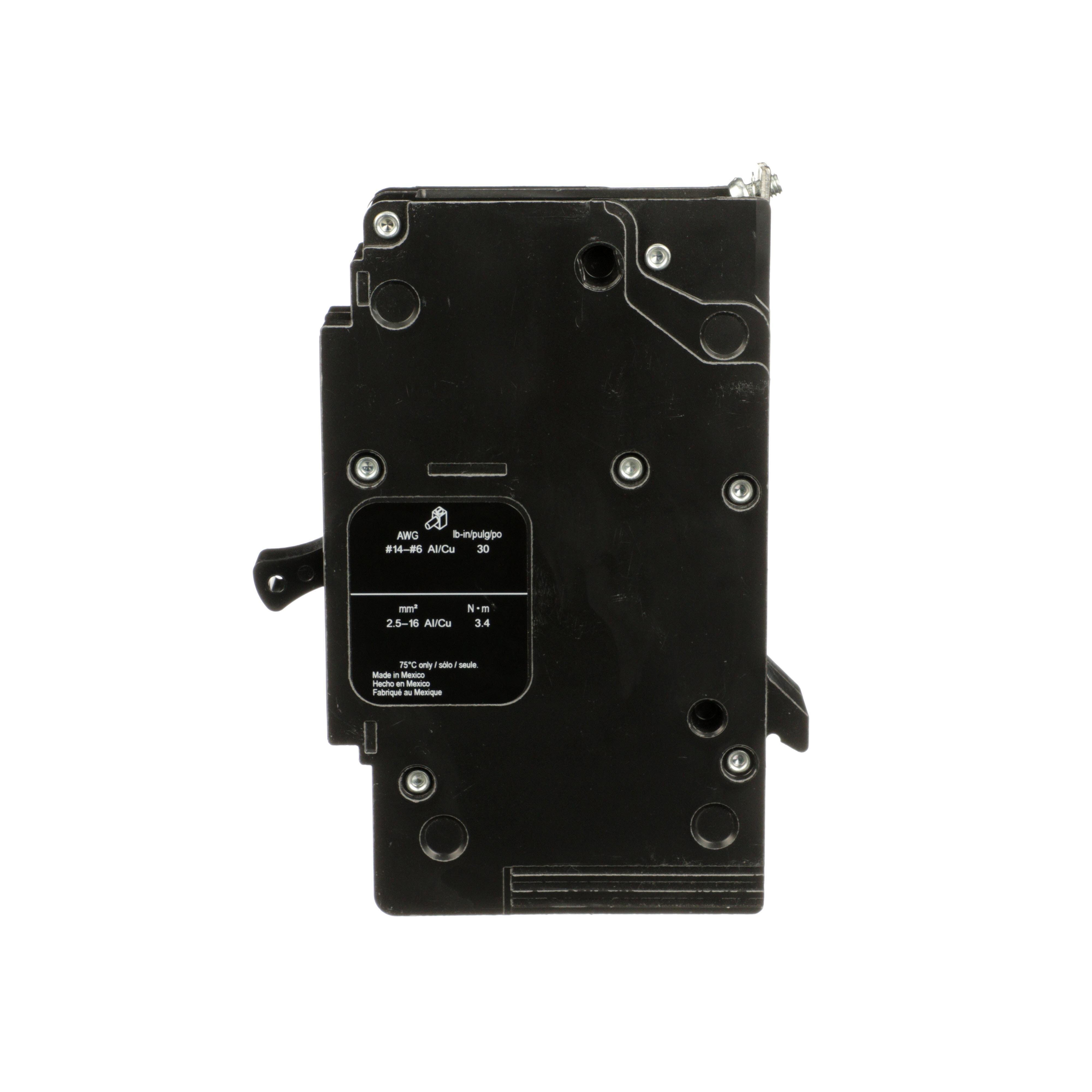 Picture of EGB14025 - Mini circuit breaker, E-Frame, 25A, 1 pole, 277VAC, 65kA max, bolt on [TAA]