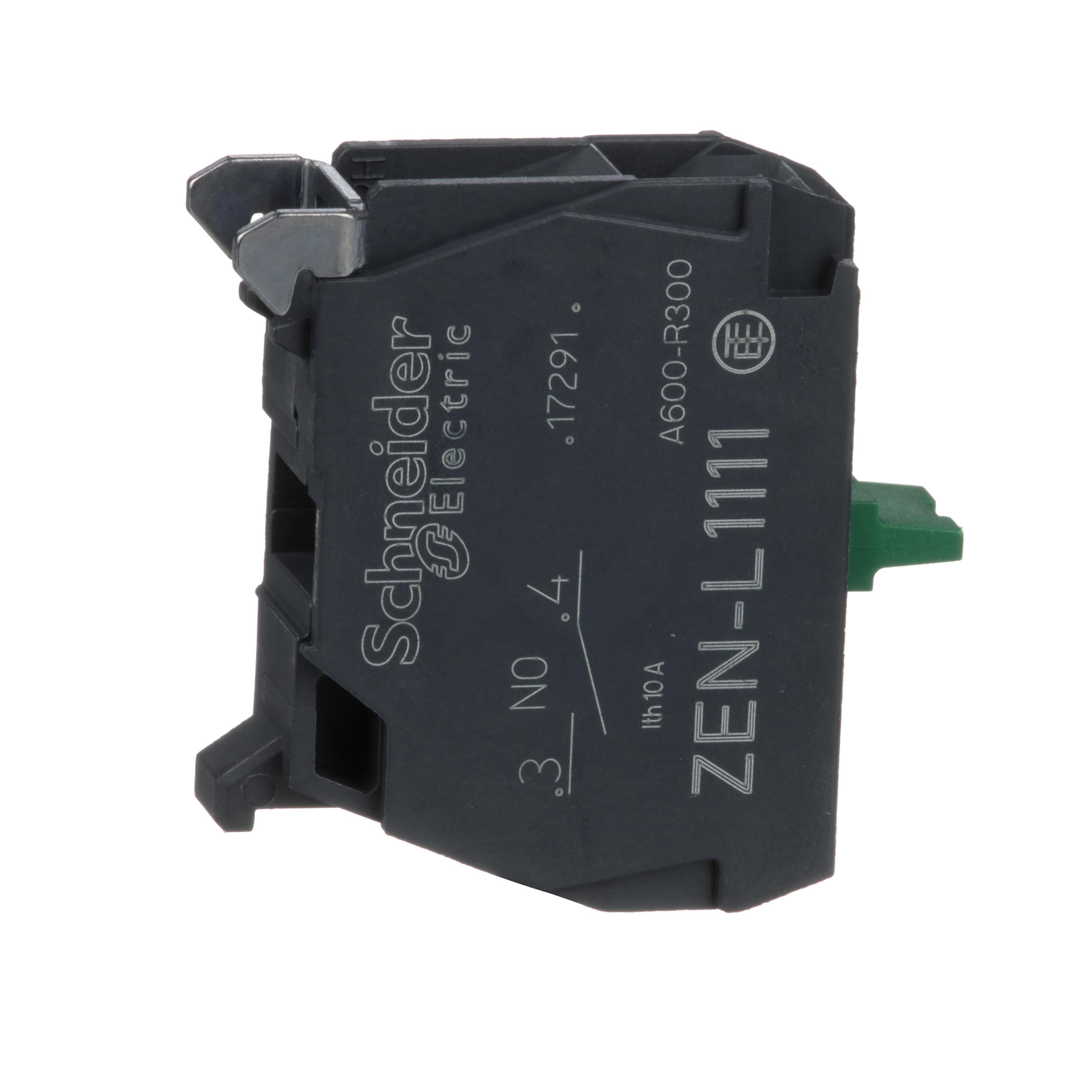 ZENL1111 - Harmony, 22mm Push Button, contact block, panel mount, 1 NO, screw clamp terminal