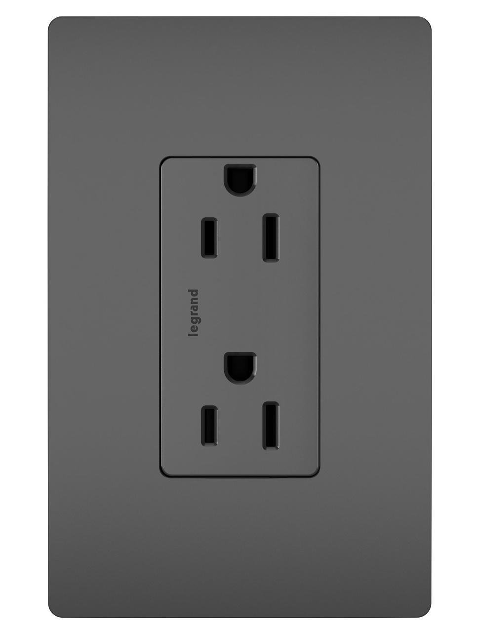 Picture of 885-TRBK - radiant® Tamper-Resistant Outlet, Black