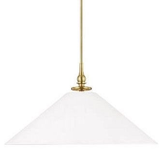 MURF TP1001BBS/AWT, Visual Comfort 1-Light Wide  Pendant Burnished Brass