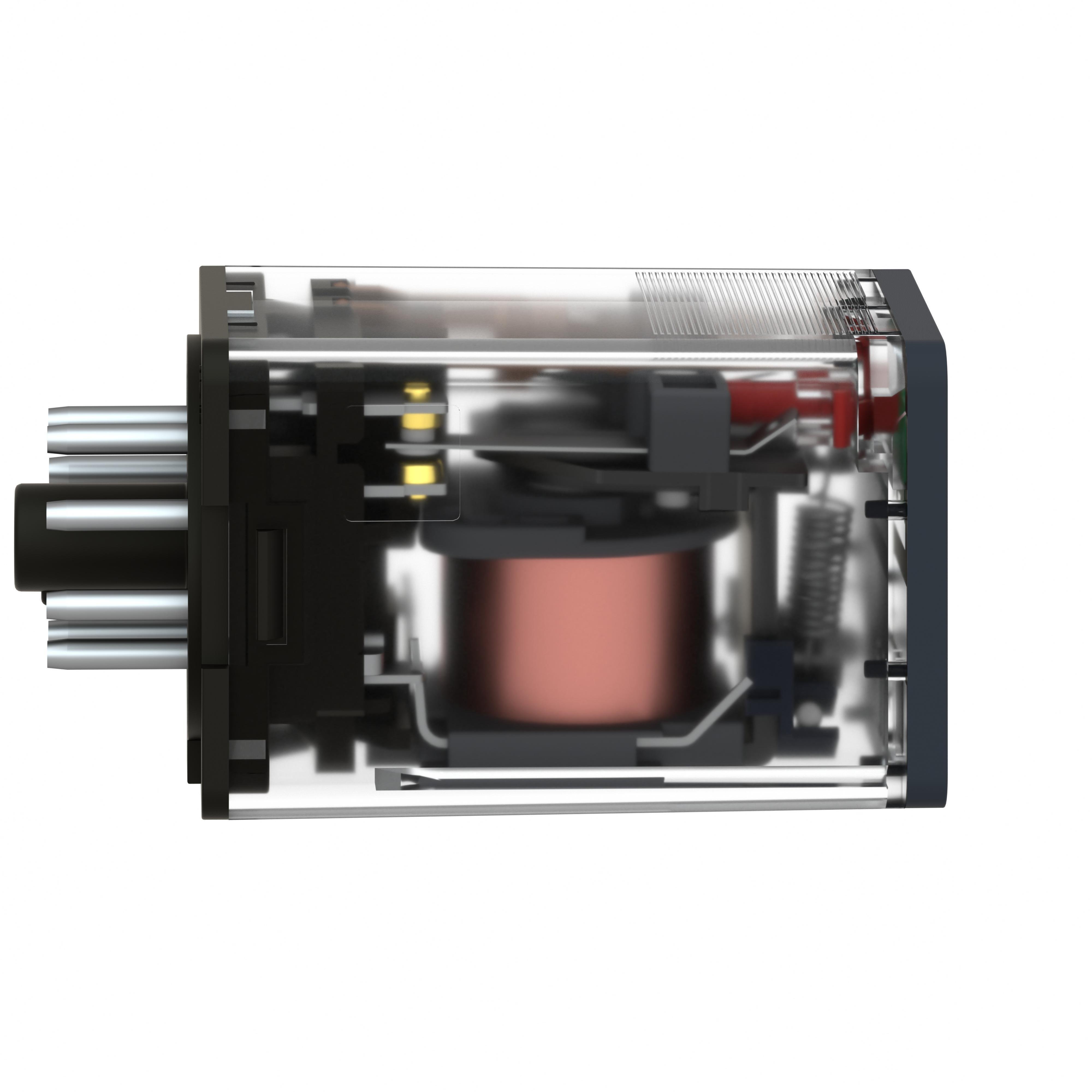 Picture of RUMC32F7 - universal plug in relay, Harmony Electromechanical Relays, 10A, 3CO, with LED, lockable test but to n, 120V AC