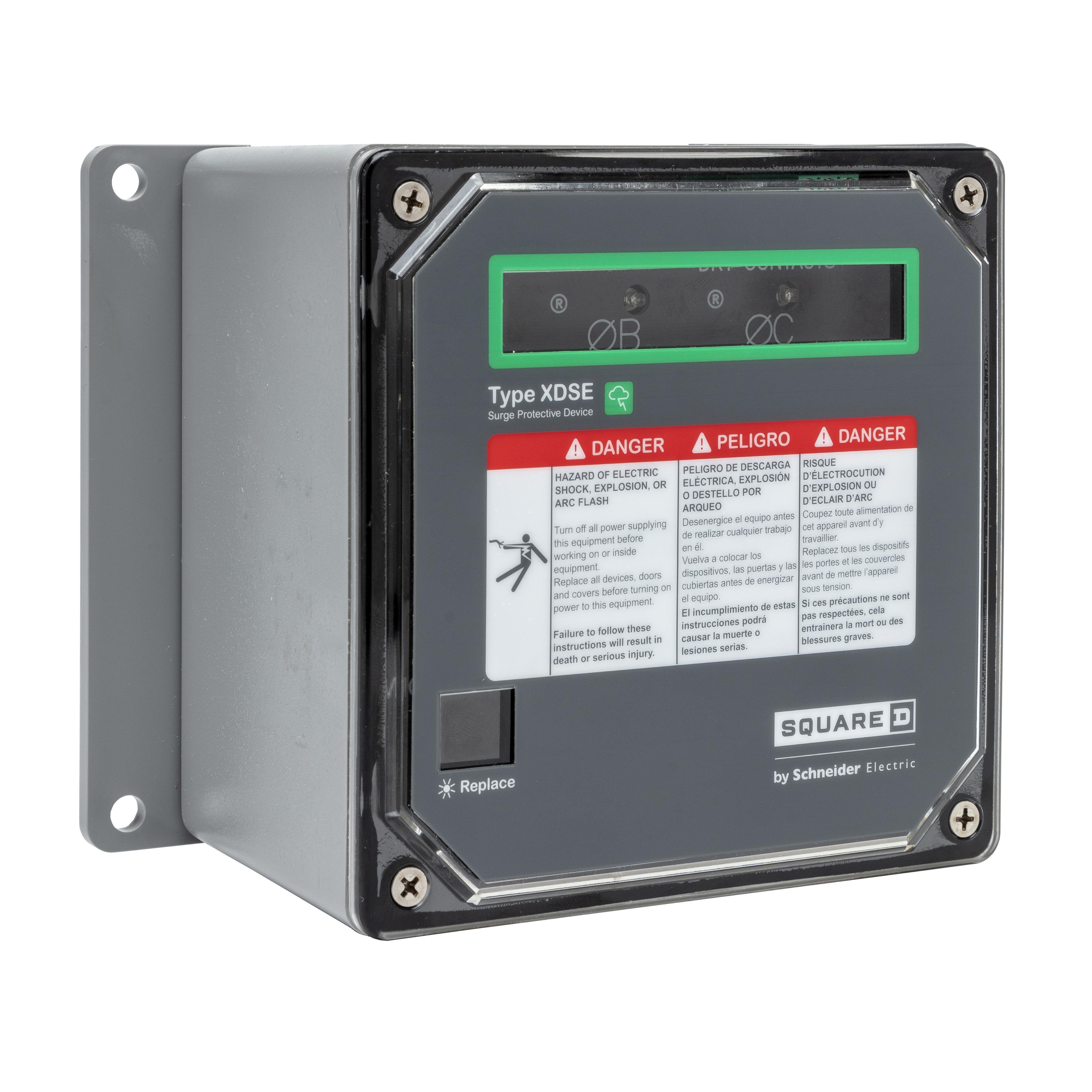 SSP02XDSE10A - Surge protection device, XDSE, 100kA, 208Y/120 VAC, 3 phase, 4 wire, SPD type 2