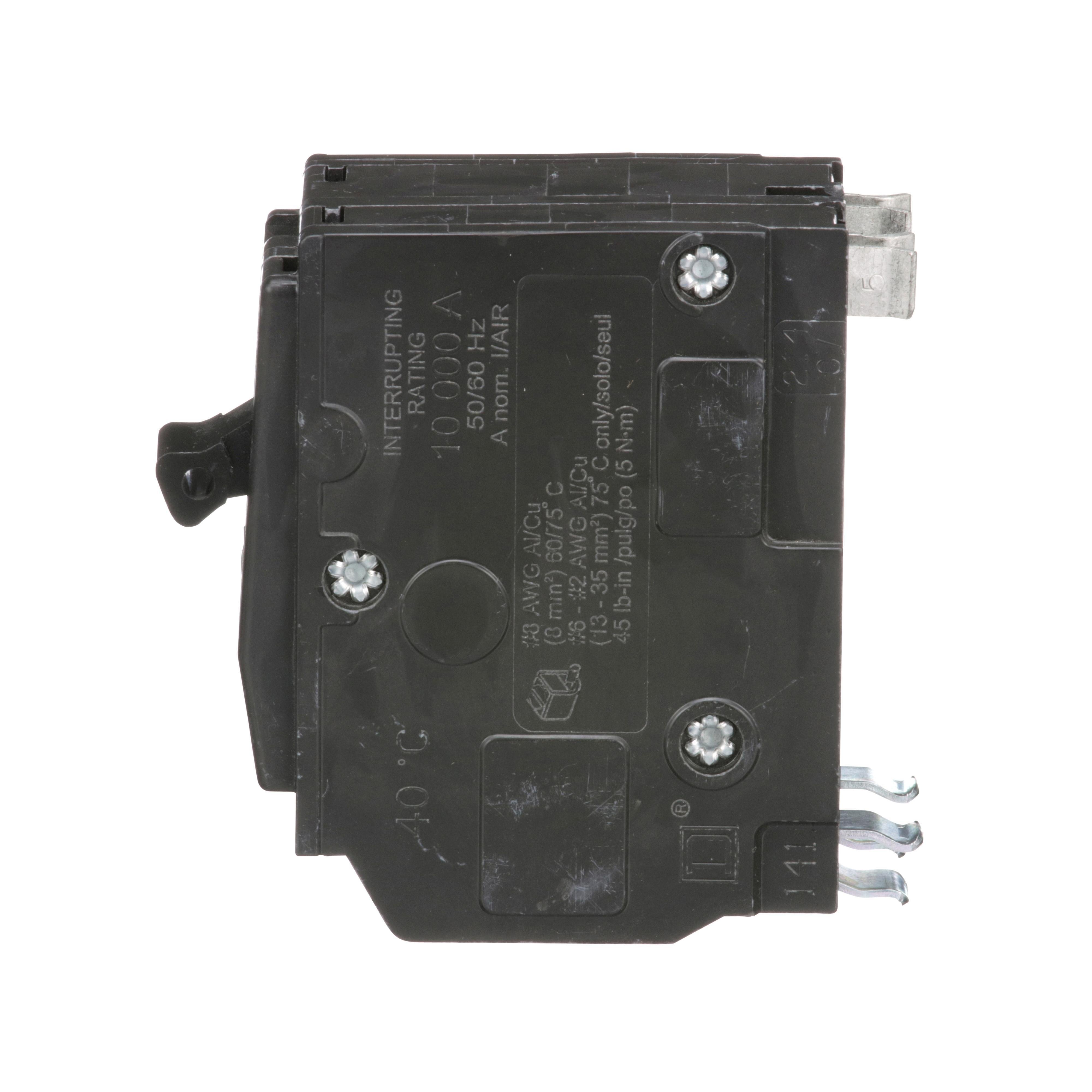 Picture of QO240 - Mini circuit breaker, QO, 40A, 2 pole, 120/240VAC, 10kA, plug in