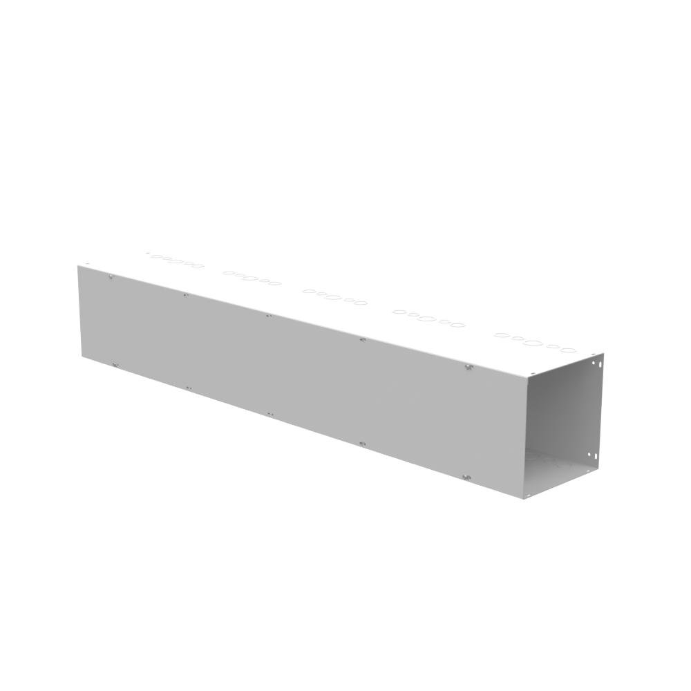 Picture of 101072-GSC1 - 10x72x10 Screw Cover Wireway Type 1 UL Listed Steel Knockouts ANSI 61 Gray