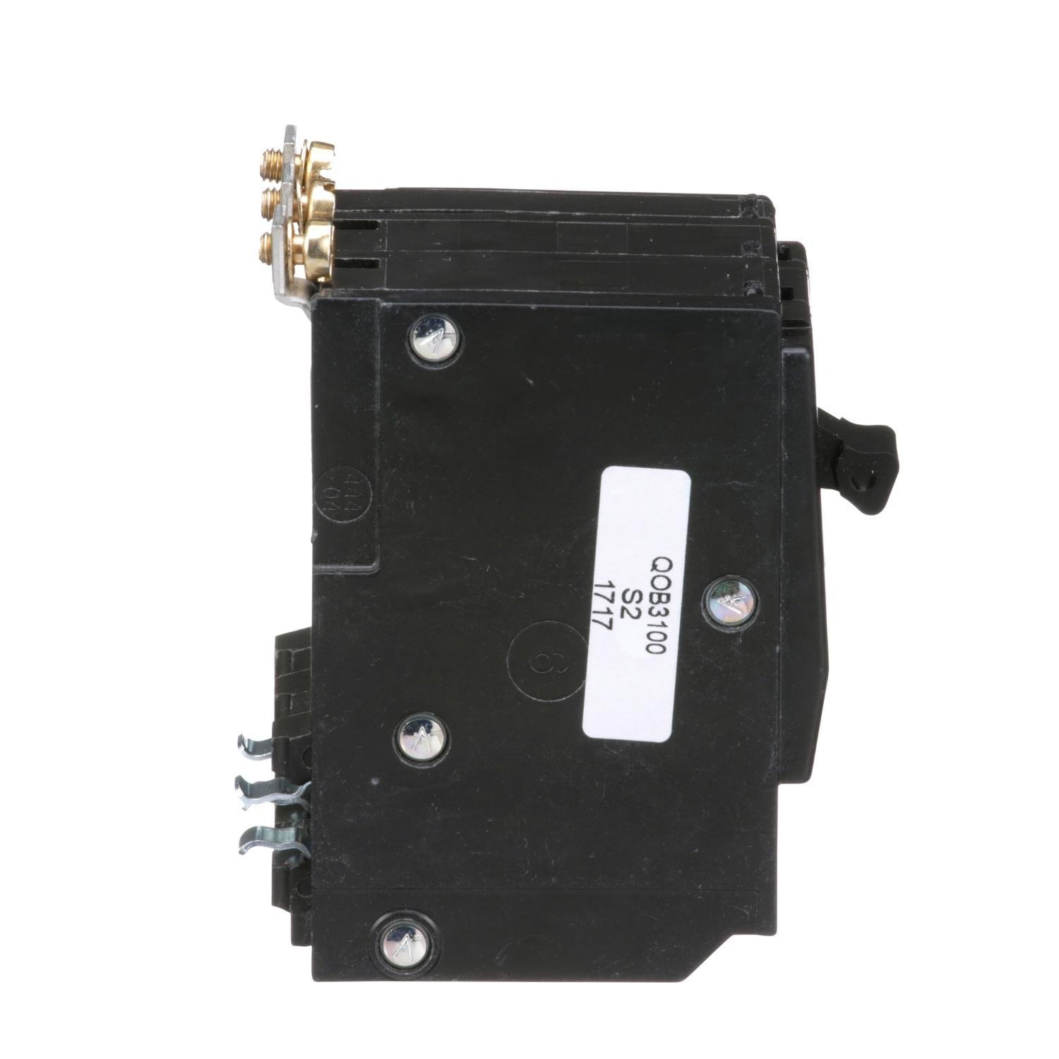 Picture of QOB3100 - Mini circuit breaker, QO, 100A, 3 pole, 120/240VAC, 10kA, bolt on