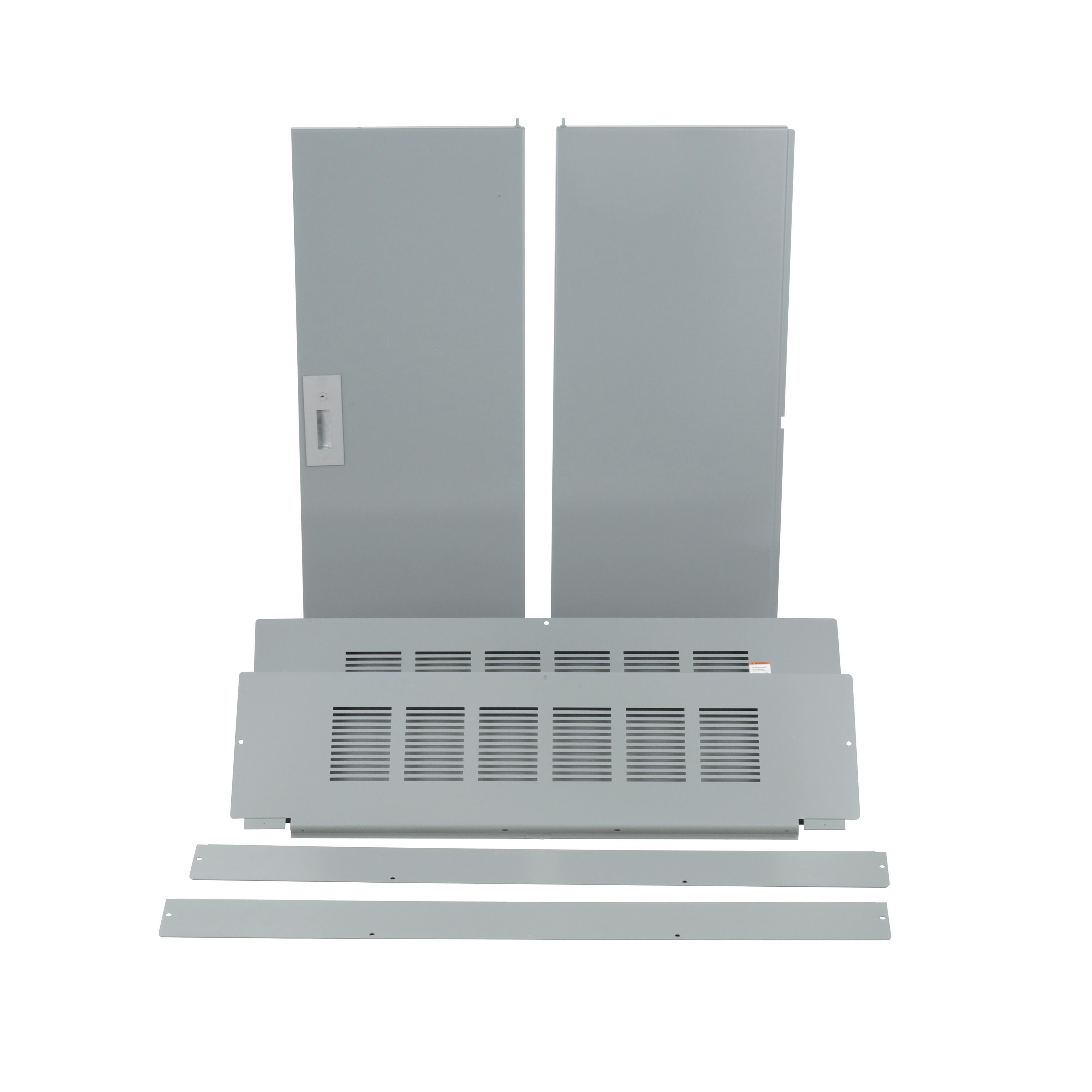 HCW68TSD - Trim front, I-Line Panelboard, HCP, surface mount, 4 pcs, w/door, 42in W x 68in H