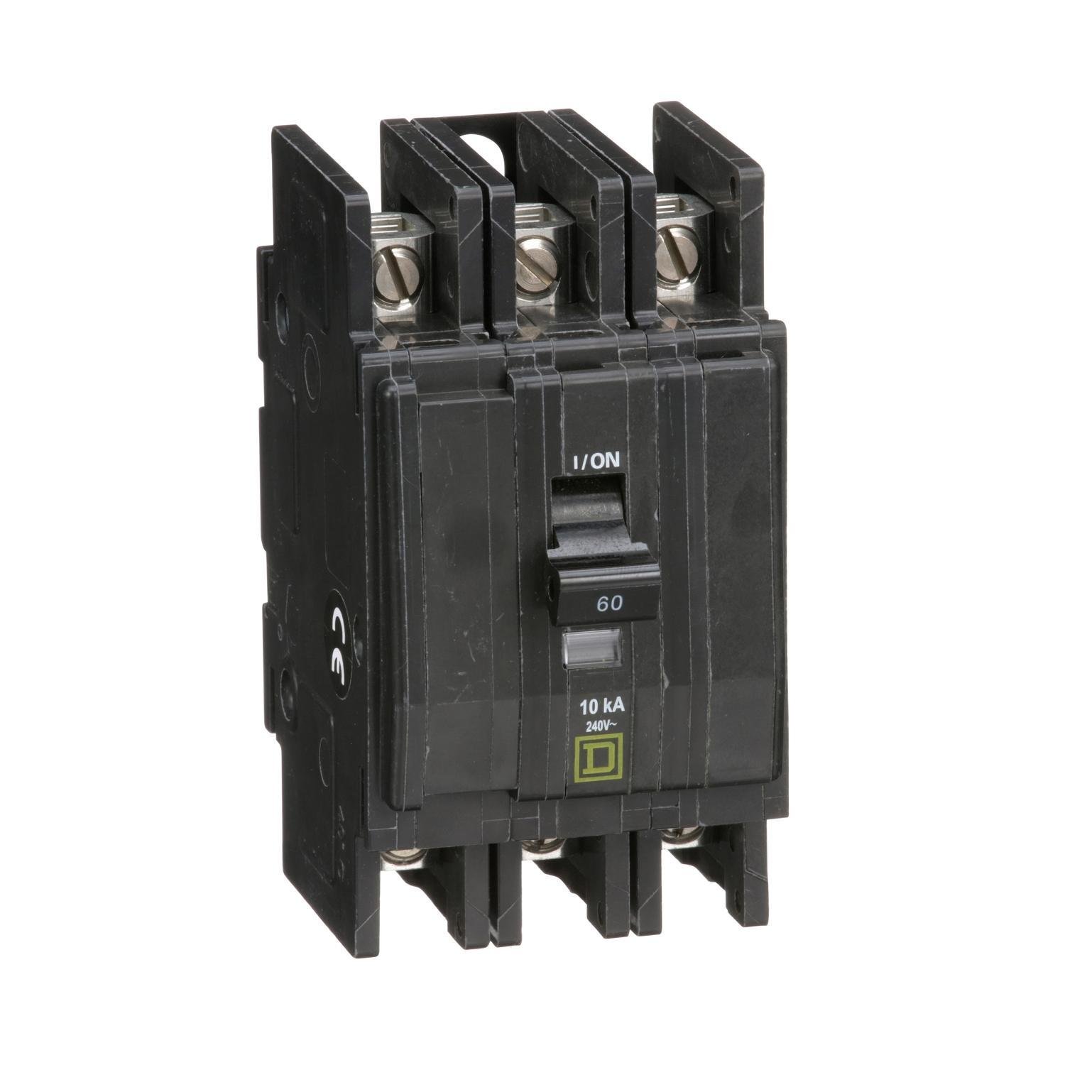 QOU360 - Mini circuit breaker, QOU, 60A, 3 pole, 240VAC, 10kA