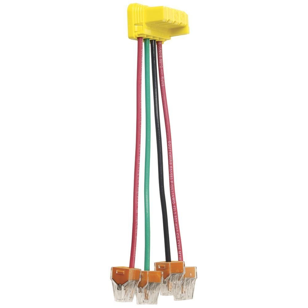 PTS6-STR4BP - PlugTail® Switch Right Angle with WAGO Connector 4-Wire, 6-in Stranded THHN12