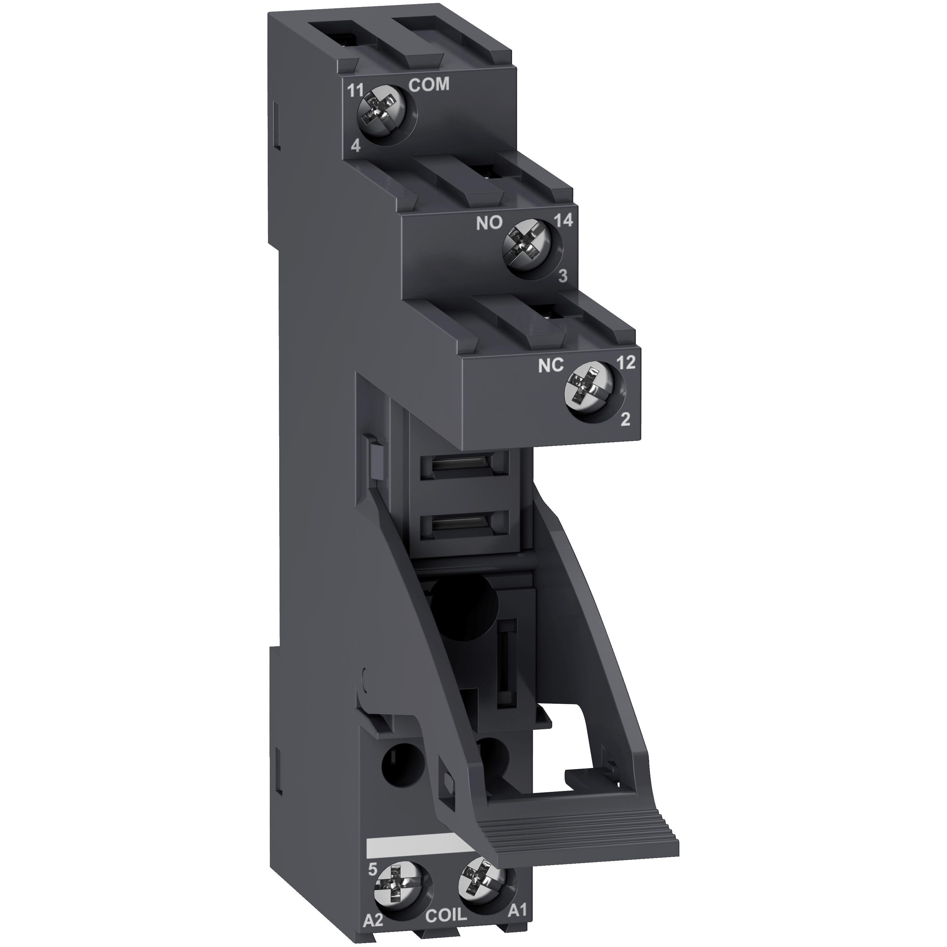 Picture of RGZE1S35M - socket with clamp, Harmony Electromechanical Relays, for RXG1 relays, 10A, screw connec to rs, separate contact
