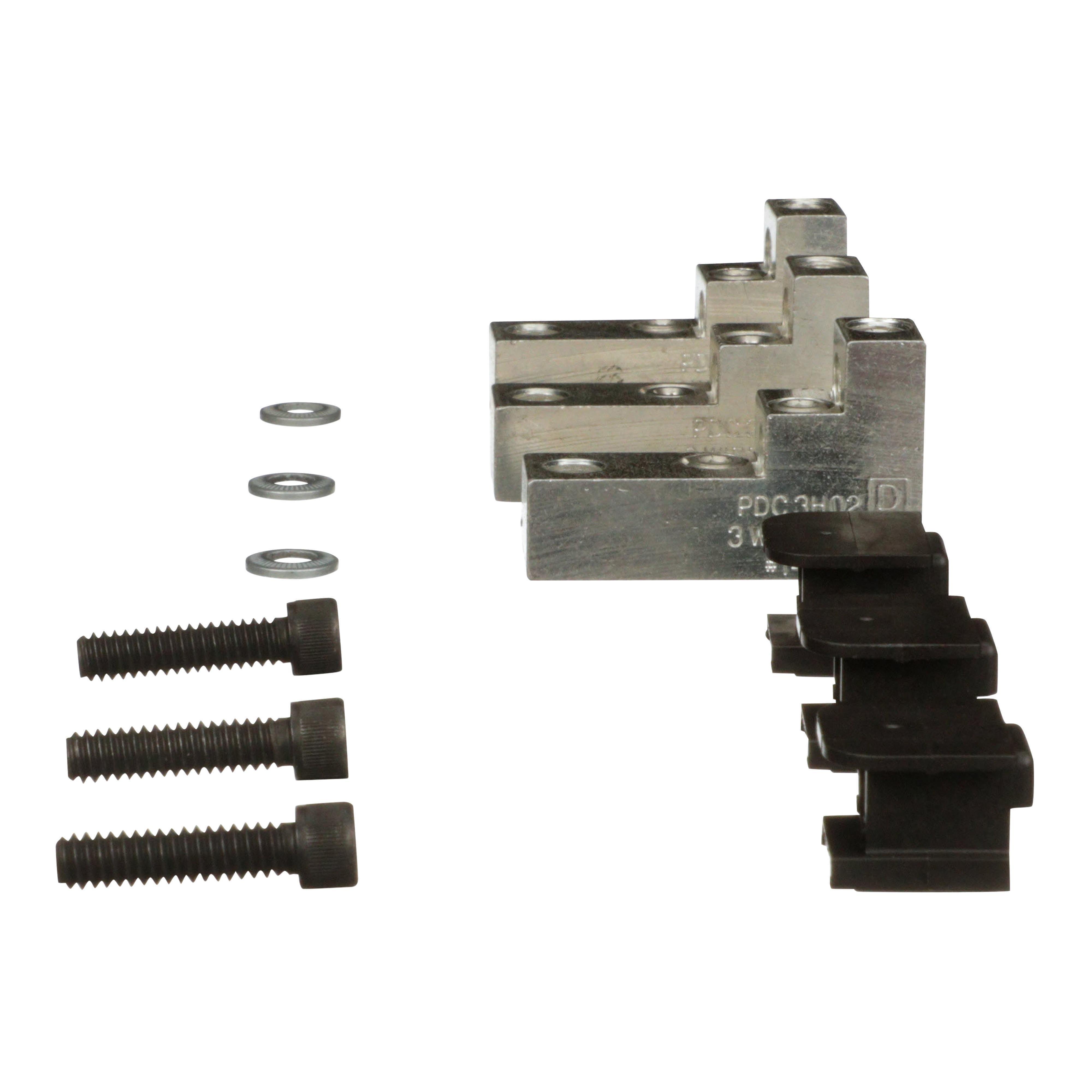 Picture of PDC3HD2 - Circuit breaker accessory, PowerPacT H, connector, power distribution, 15A to 150A, qty 3
