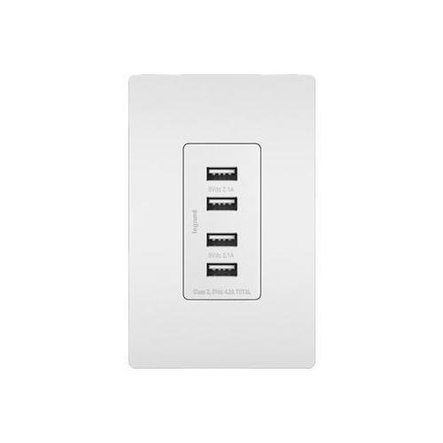 Picture of TM8USB4-WCC6 - radiant® Quad USB Charger, White