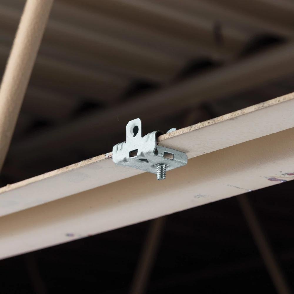 Picture of M58S - Hammer-On Flange Clip, Bottom Mount with Stud, Spring Steel, 5/16"–1/2" Flange