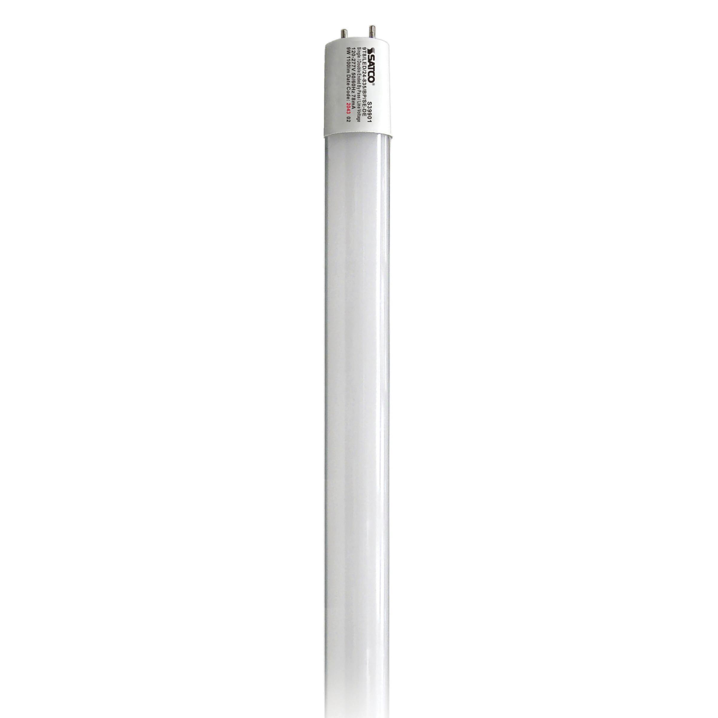 Picture of S39901 - 9 Watt T8 LED - 2Ft - 3500K - Medium Bi Pin base - 50000 Average rated hours - 1100 Lumens - Type B - Ballast Bypass - Single or Double Ended Wiring