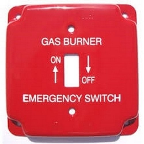 41025 - 1/2 Inch Raised Red Square Gas Burner Cover