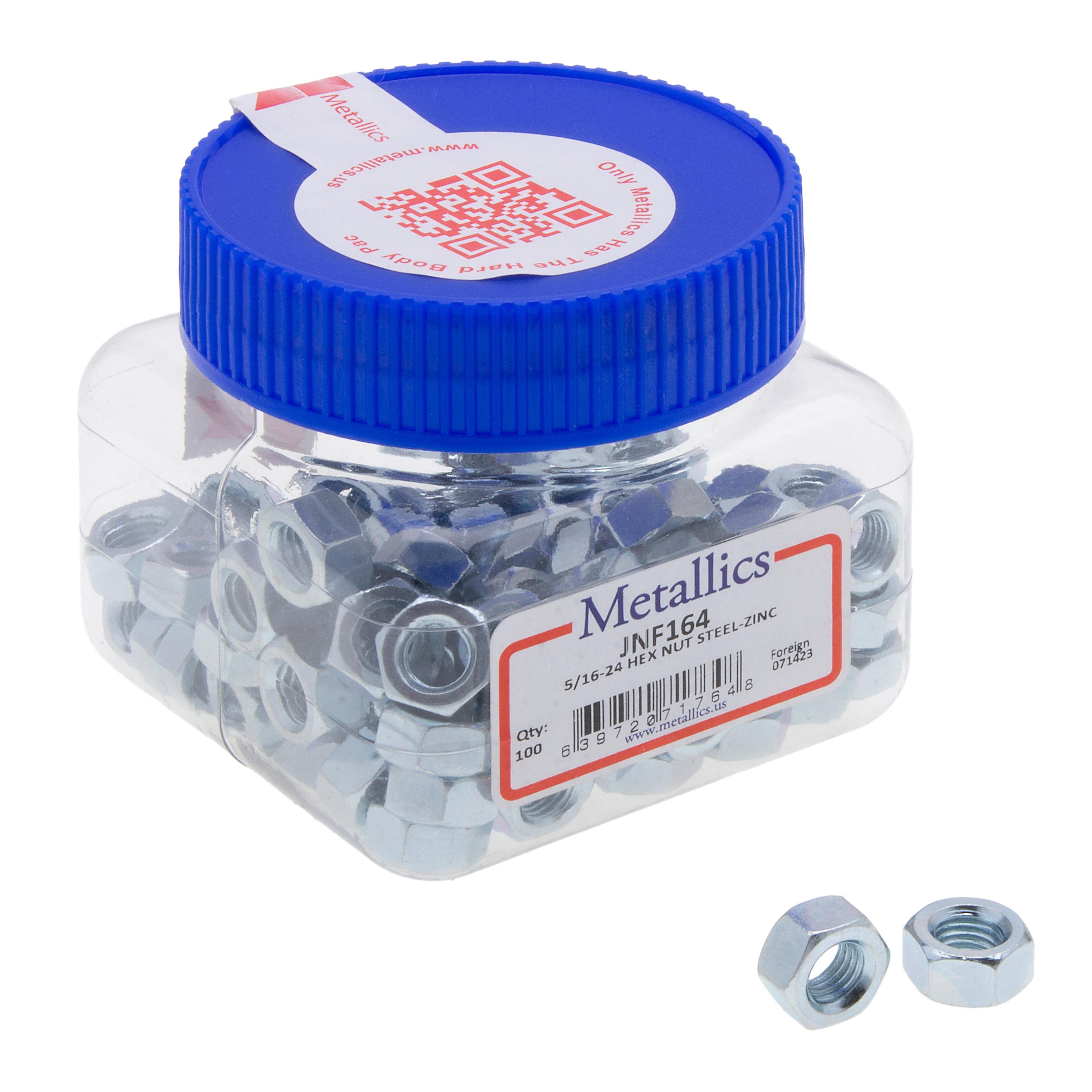 Picture of N1651M - 3/8-16 Hex Nut Steel Zinc u/m 1,000 pieces