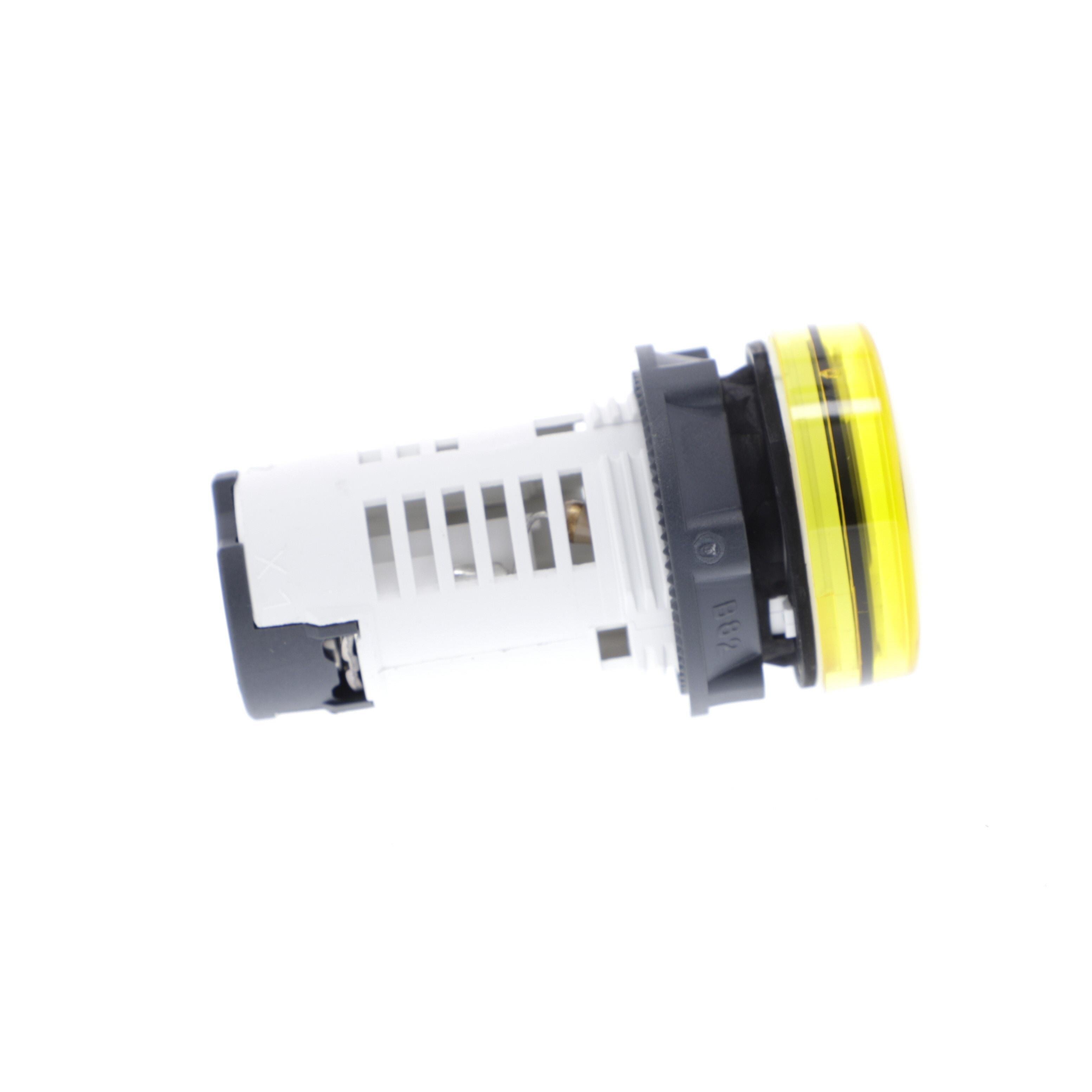 Picture of XB7EV05BP - Monolithic pilot light, Harmony XB7, plastic, yellow, 22mm, integral LED, 24V AC DC