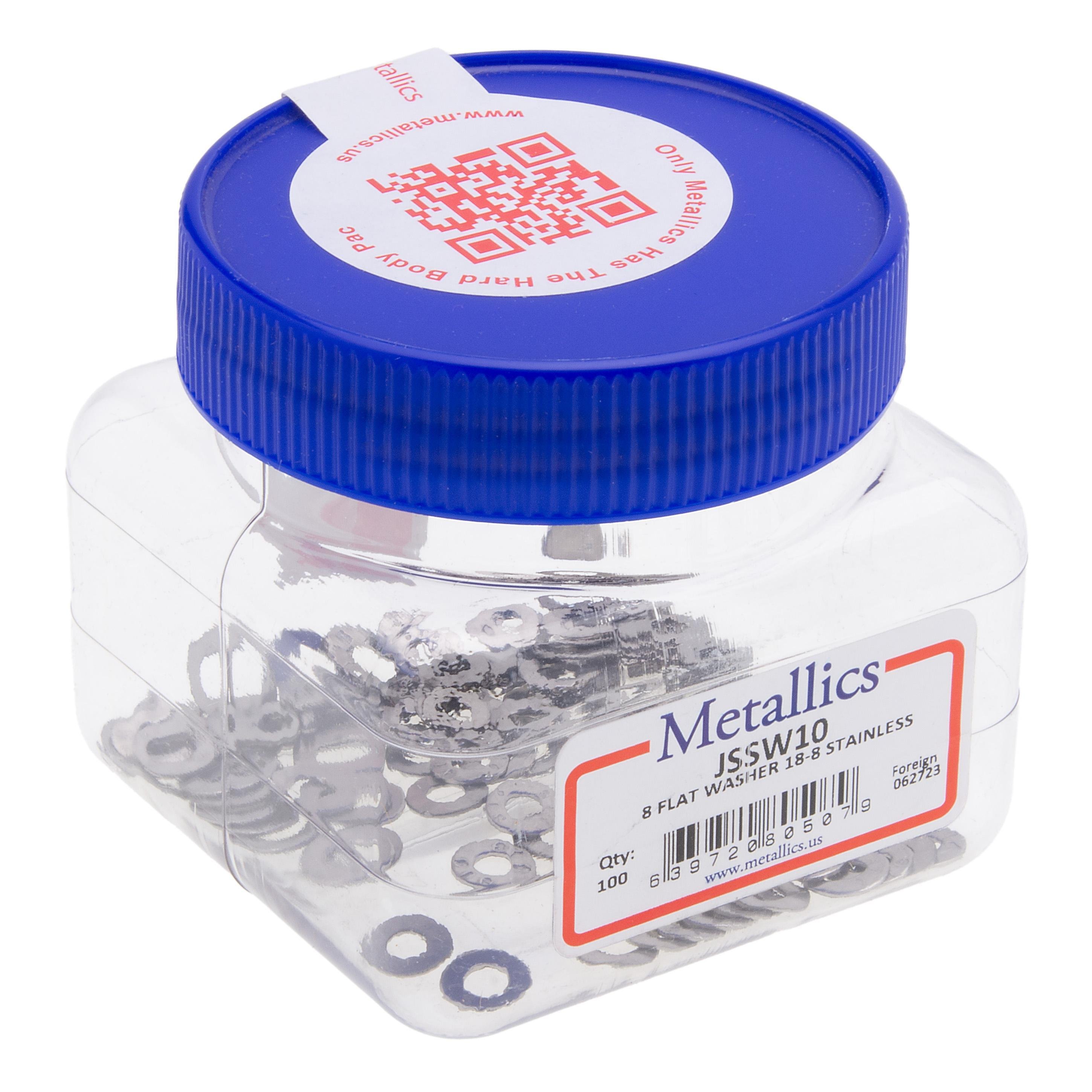Picture of Washers 8 Flat SS (Jar 100)