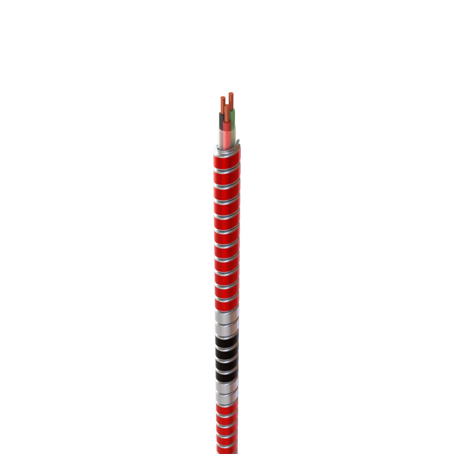 MC162FA - 16/2 MC Fire Alarm Cable, Black & White, 250 Ft