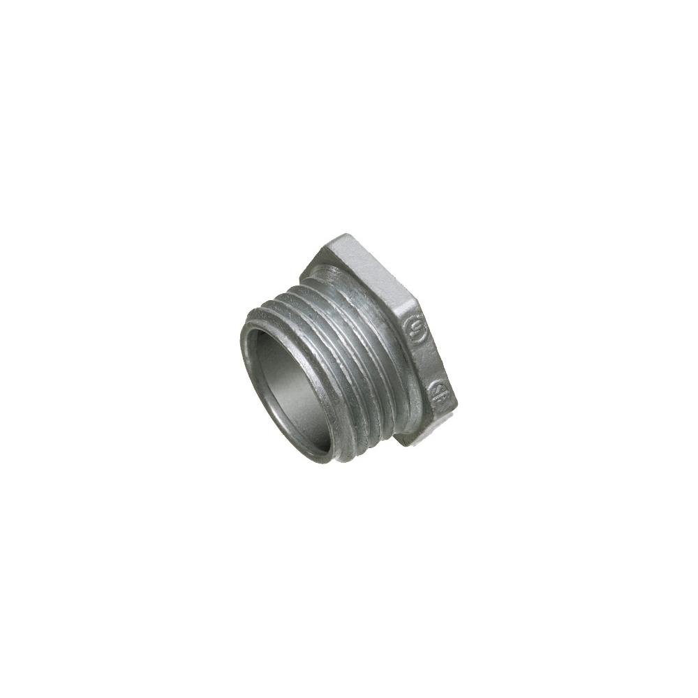 501 - 1/2" Conduit nipple, zinc die-cast, Provides burr free entrance into the box. Trade Name - Chase Nipple