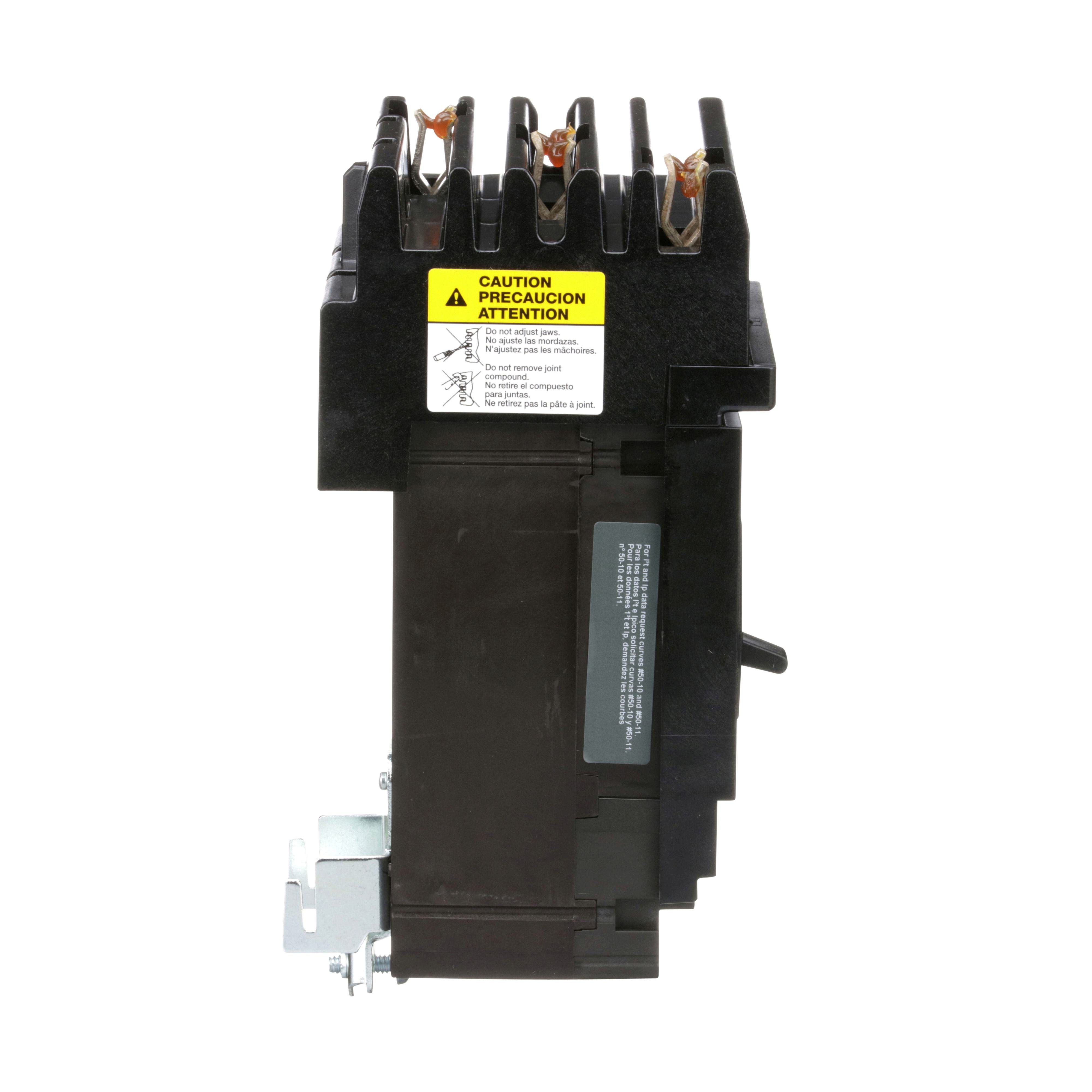 Picture of HJA36040 - Circuit breaker, PowerPacT H, 40A, 3 pole, 600VAC, 25kA, I-Line, thermal magnetic, 80%, ABC