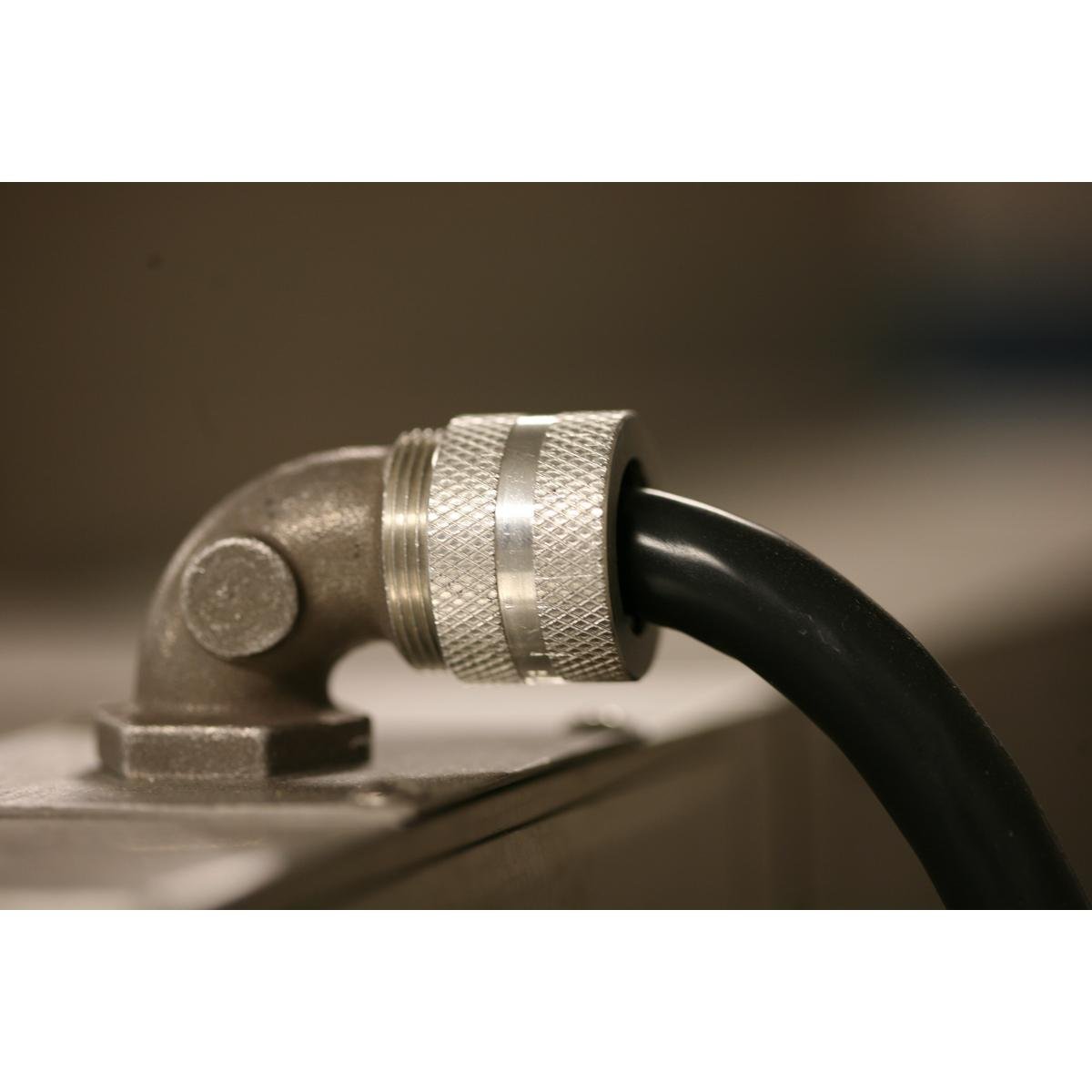 Picture of NHC1037 - Kellems Wire Management, Cord Connectors, 90 Degree Male .63-.75", 3/4", Aluminum
