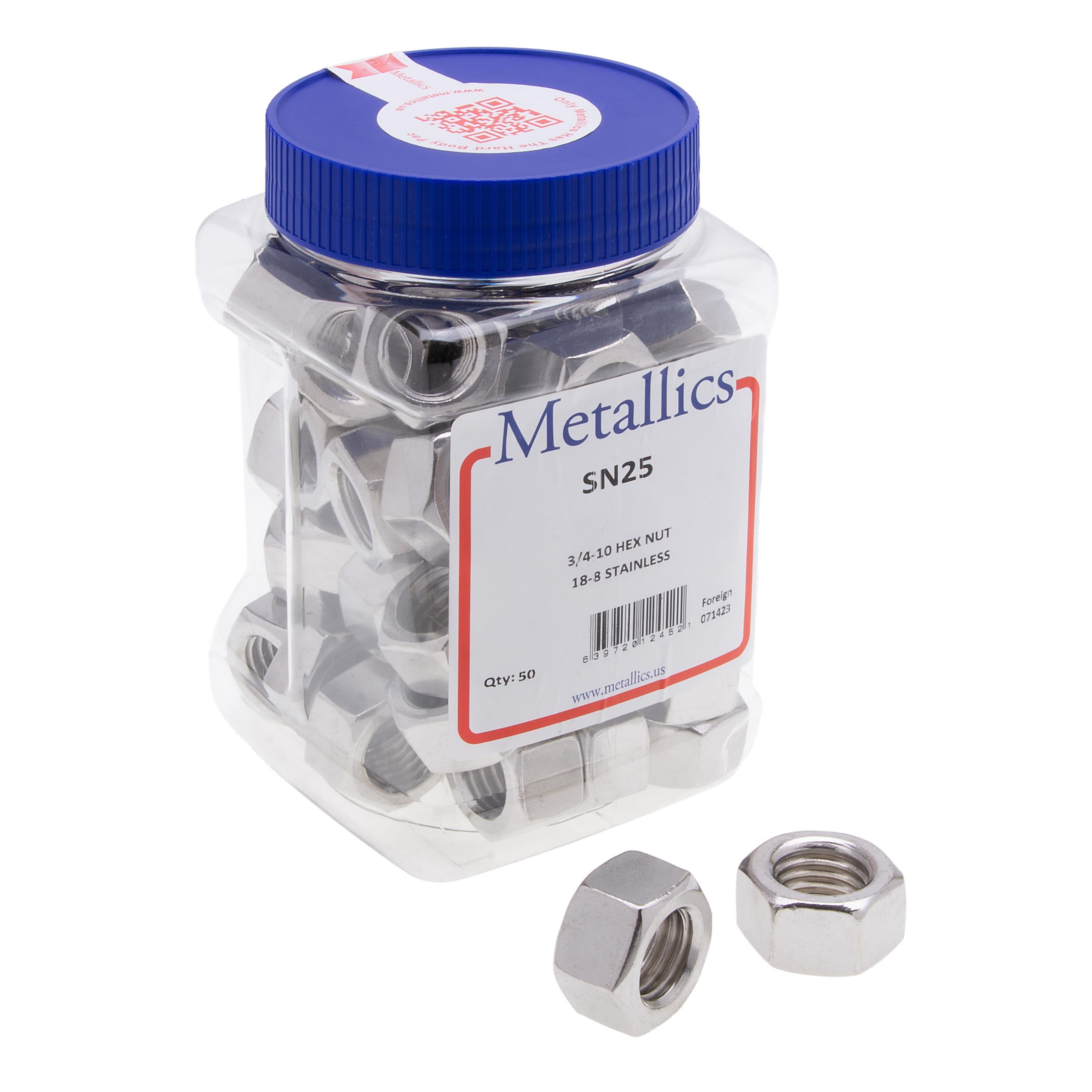 Picture of JSN11 - Nuts 8-32 Hx Nut SS (Jar 100)