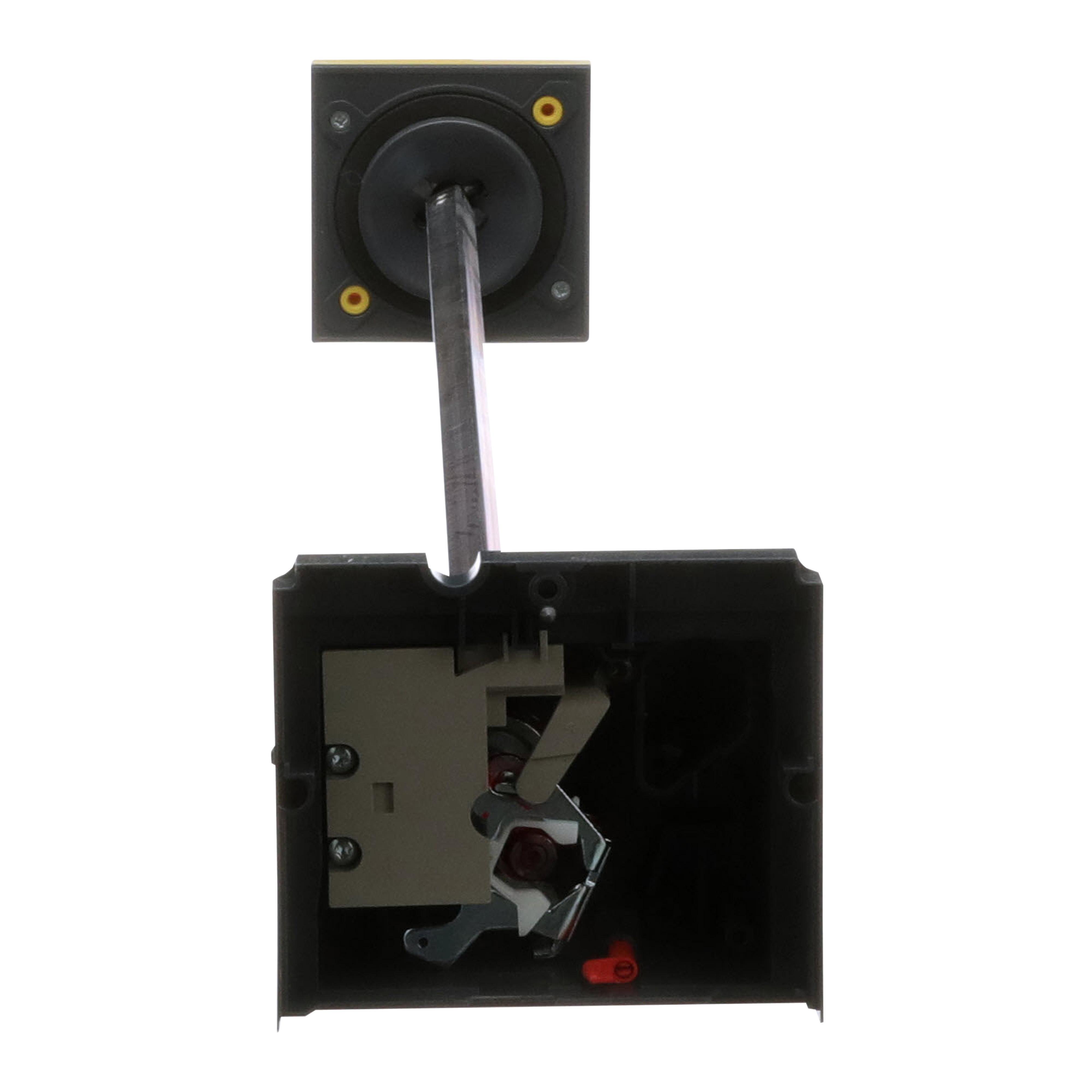 Picture of S29340 - Circuit breaker accessory, PowerPacT H/J, rotary handle, red, yellow bezel
