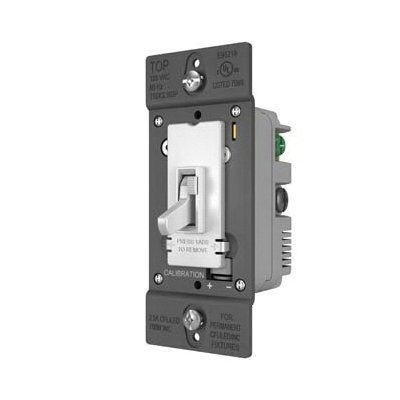 Picture of TradeMaster® LED/CFL/Incandescent Single Pole/3-Way Toggle Slide Dimmer, Preset, White