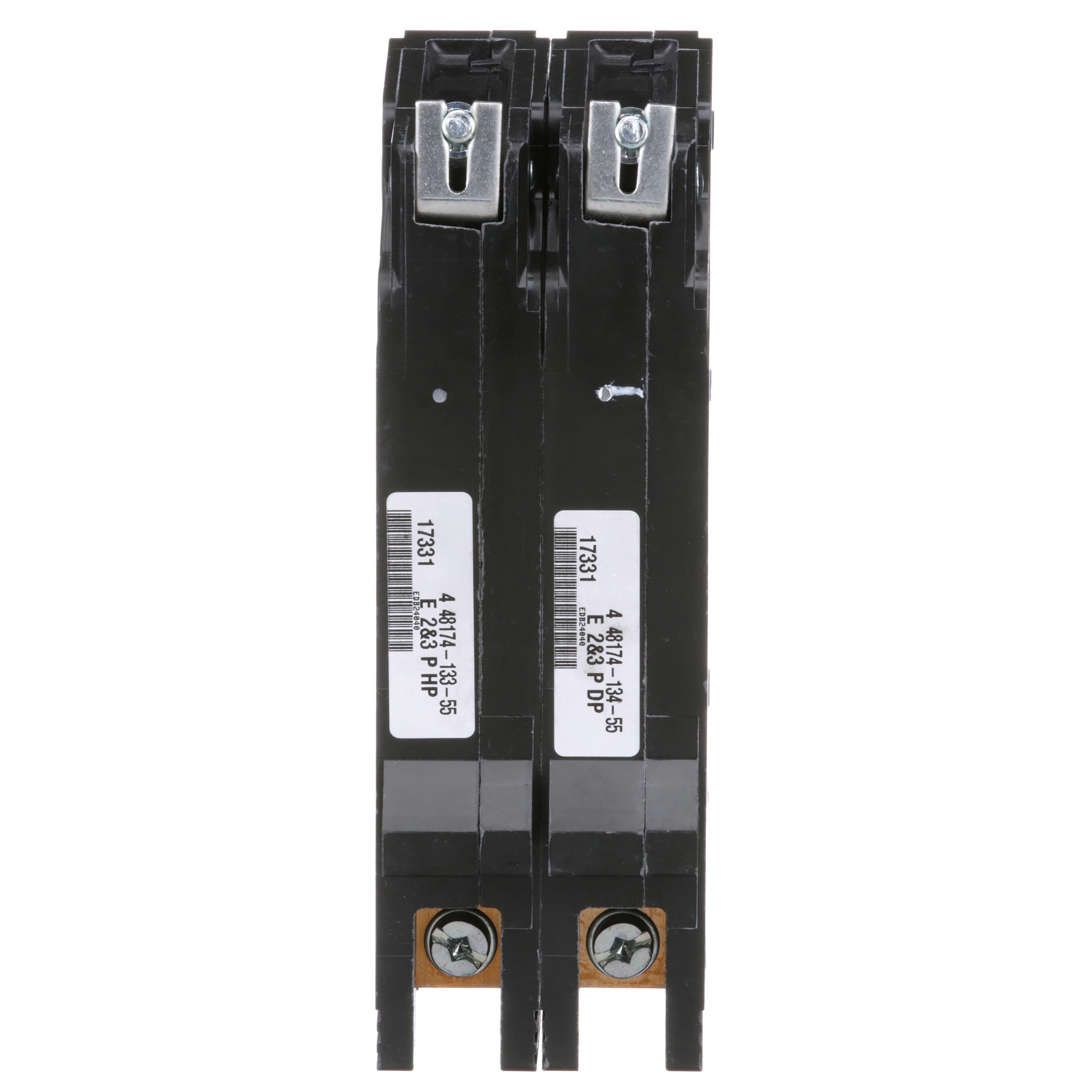 Picture of EDB24080 - Mini circuit breaker, E-Frame, 80A, 2 pole, 480Y/277VAC, 25kA max, bolt on [TAA]