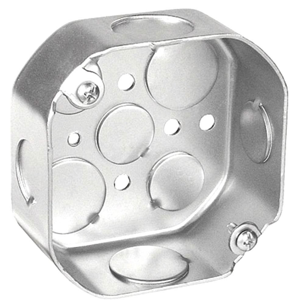 54151-S - 54151-S - Octagon Box 1-1/2" Deep 1/2 & 3/4 KOs, 4", 50 Pak