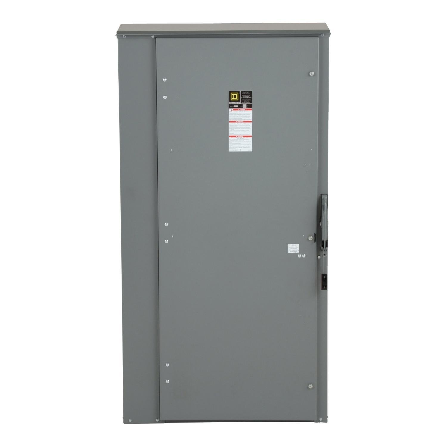 H367R - Safety switch, heavy duty, fusible, 800A, 3 wire, 3 pole, 500hp, 600VAC/DC, NEMA 3R