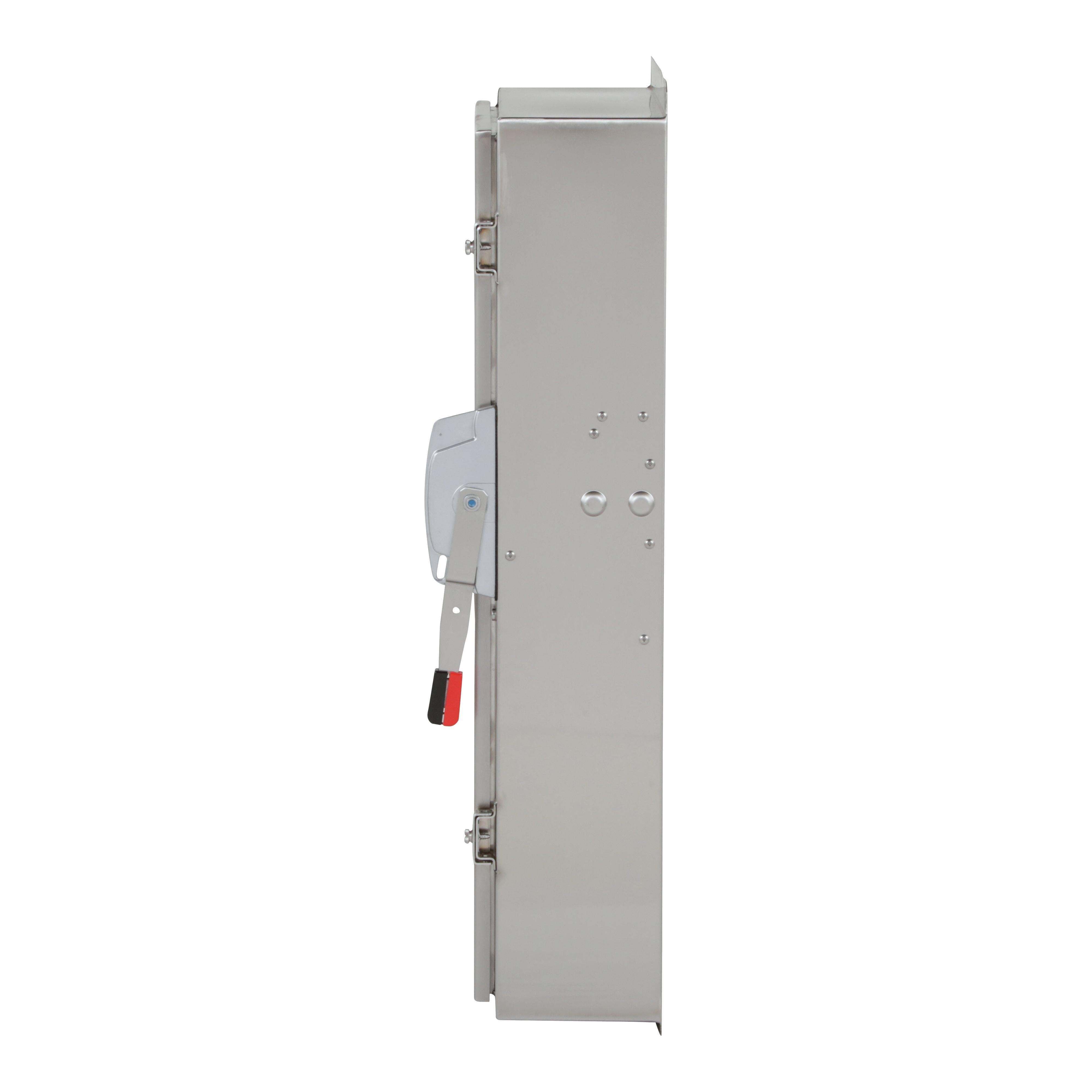 Picture of HU365DS - Safety switch, heavy duty, non fusible, 400A, 3 wire, 3 pole, 350HP, 600V AC/DC, NEMA 4, 4X, 5, 304 stainless steel