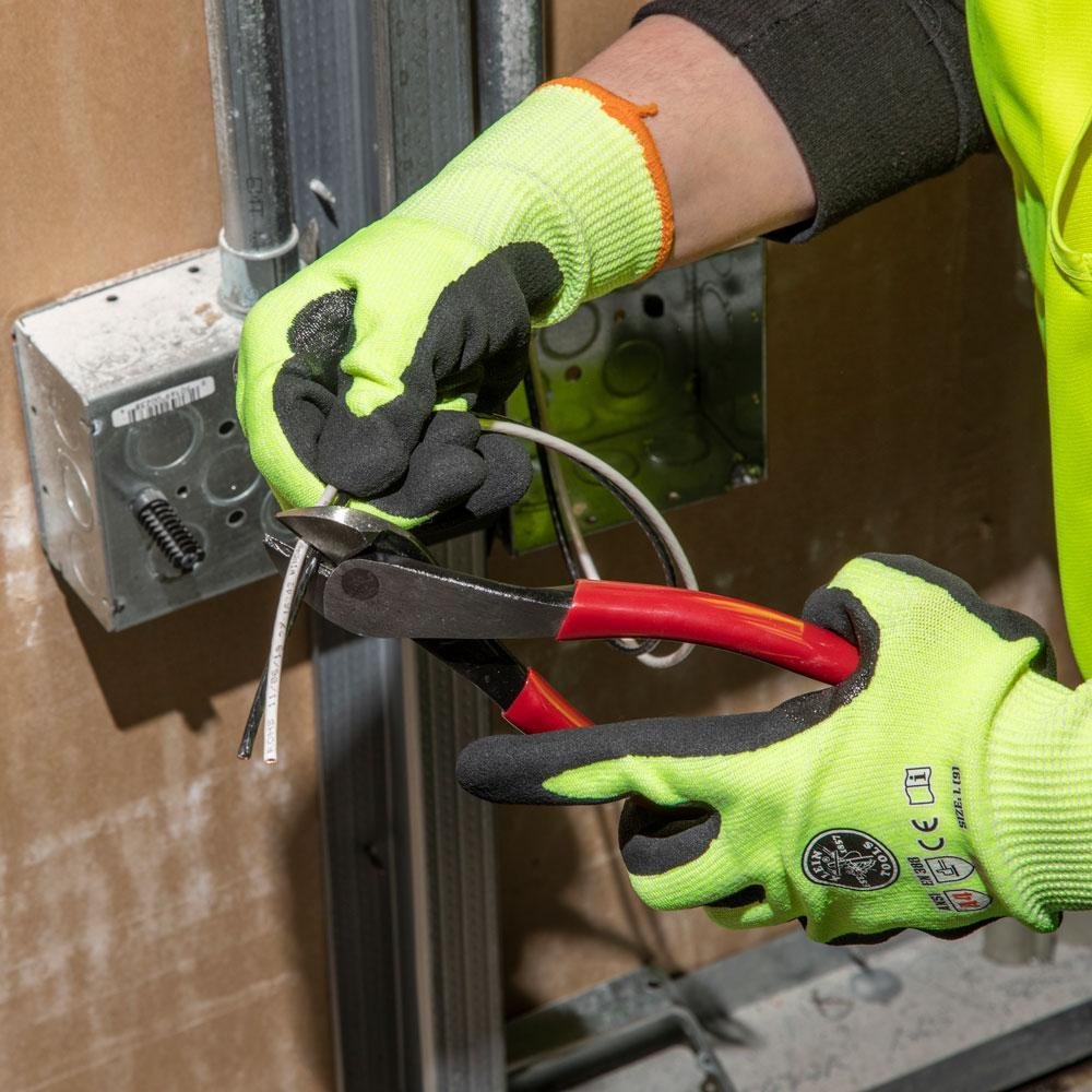 Picture of D248-8 - Diagonal Cutting Pliers, Angled Head, Short Jaw, 8-Inch