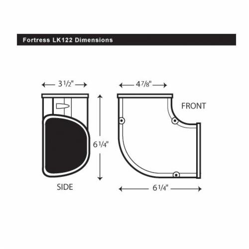 Picture of 84111 - Fortress Lineset Covers 4.5" 90° Flat Ell, White 122