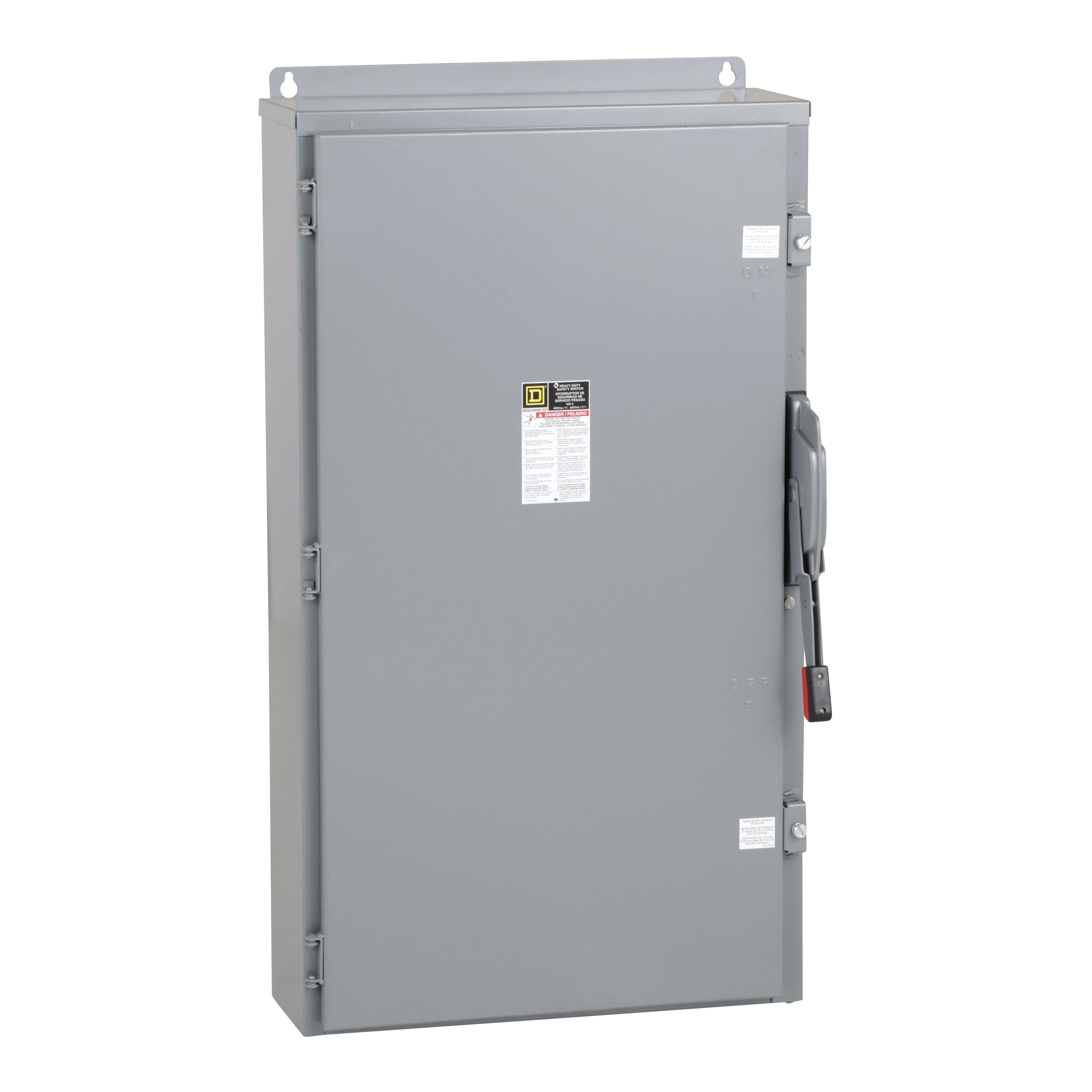 HU366AWK - Safety switch, heavy duty, non fusible, 600A, 3 pole, 500hp, 600VAC/DC, NEMA 12